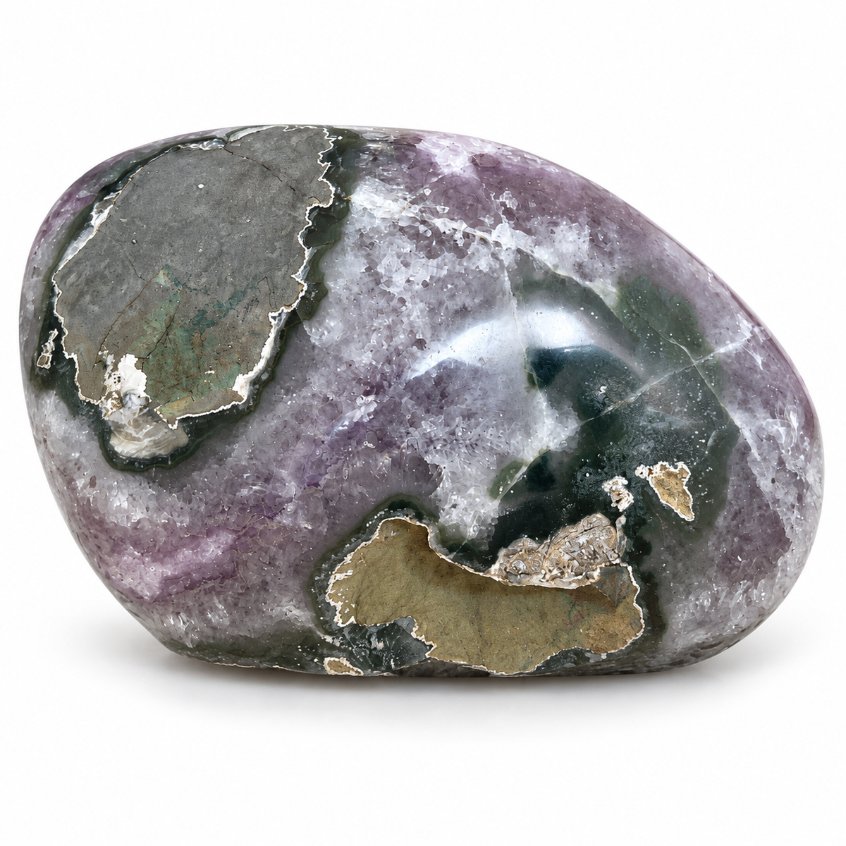 Amethyst Kugeldruse AAA aus Brasilien – rundum poliert – 1.734 g – 15 × 10 × 9 cm – Sammlerstück – Unikat Masterpiece 1477