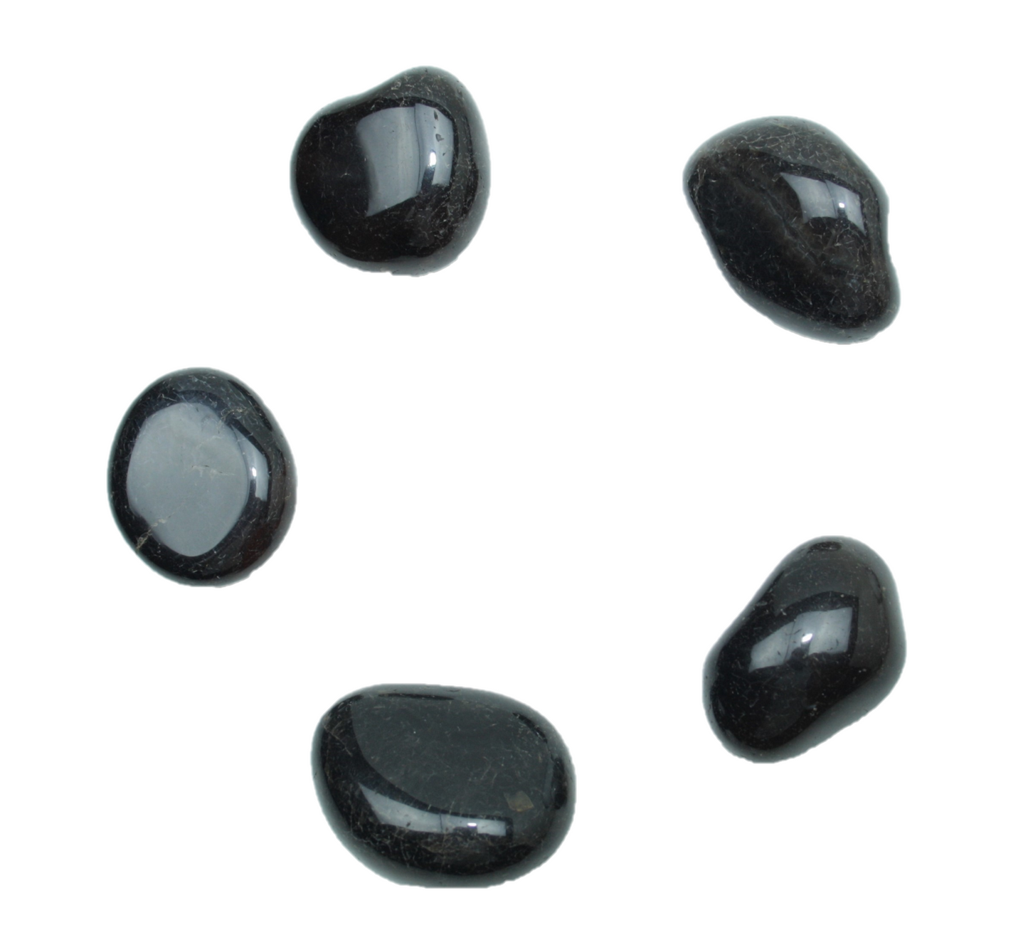 Schwarzer Achat I Trommelstein I Edelstein I Heilstein I Glücksstein I Chakra-Stein I