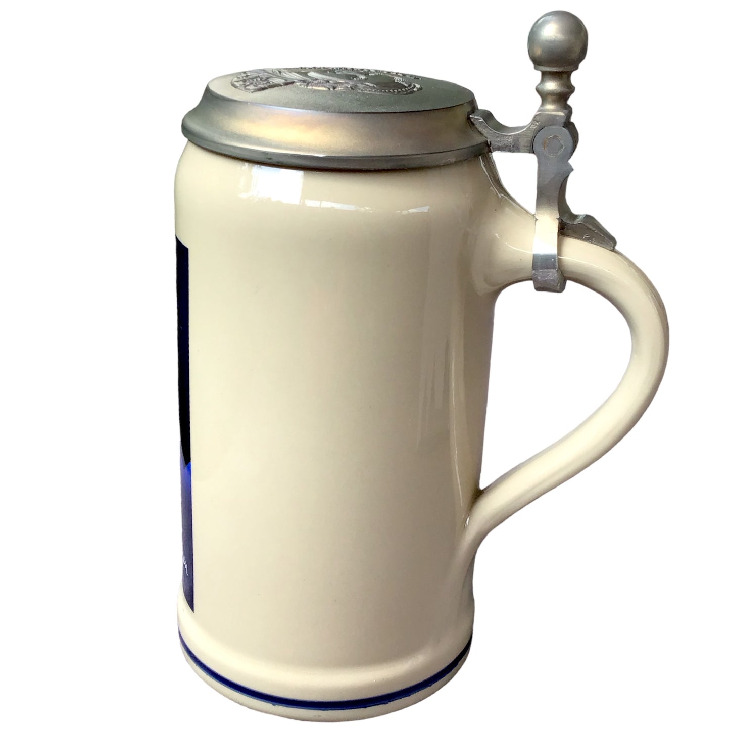 Original Oktoberfestkrug 2004 mit Zinndeckel I Jahreskrug I Zertifikat