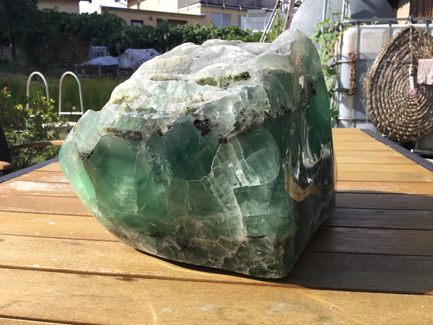 XXXL grüner Fluorit Cluster I Edelstein I Heilstein I 40,1 kg I 40x23x26cm I Unikat-Masterpiece 1213F I Sammlerstück I Museumsstück I Mexiko