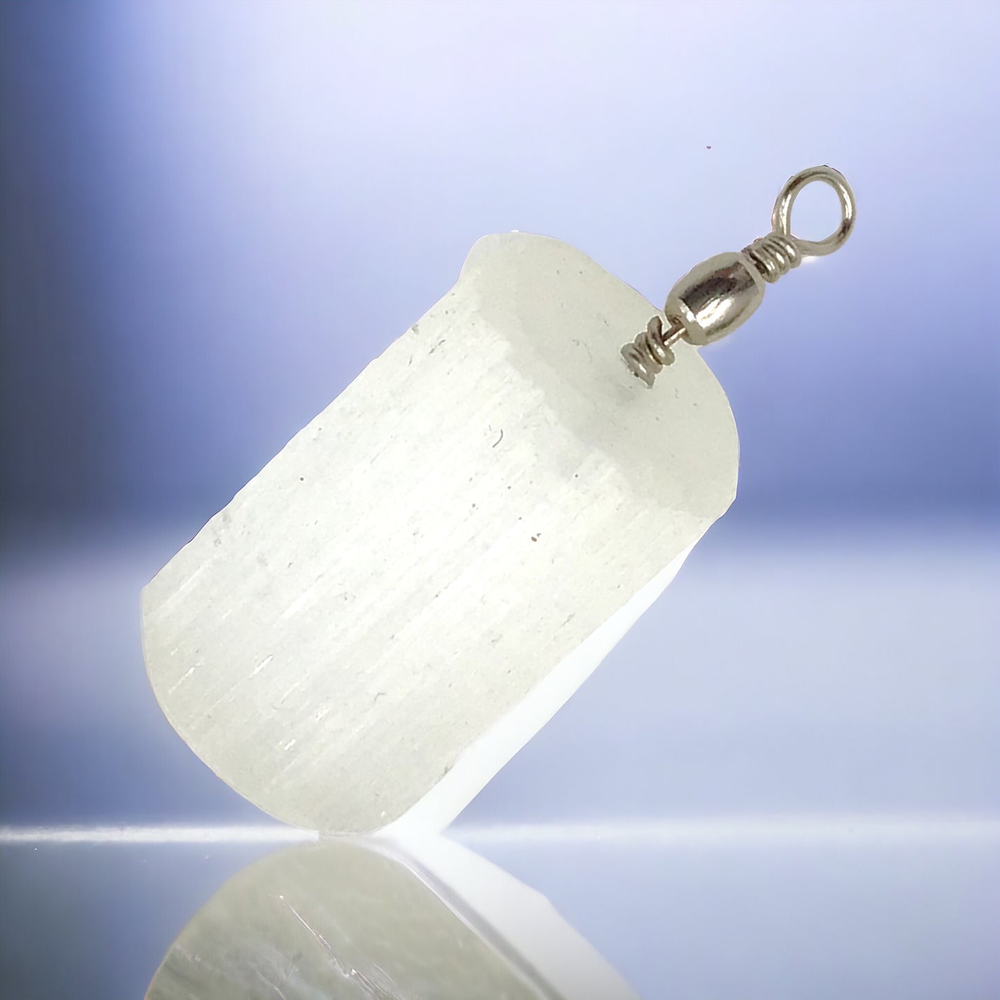 Steinfixx® Selenit Anhänger Healing Point | ca 30x20x20 mm | Top Qualität | Ihren Lichtbringer immer dabei