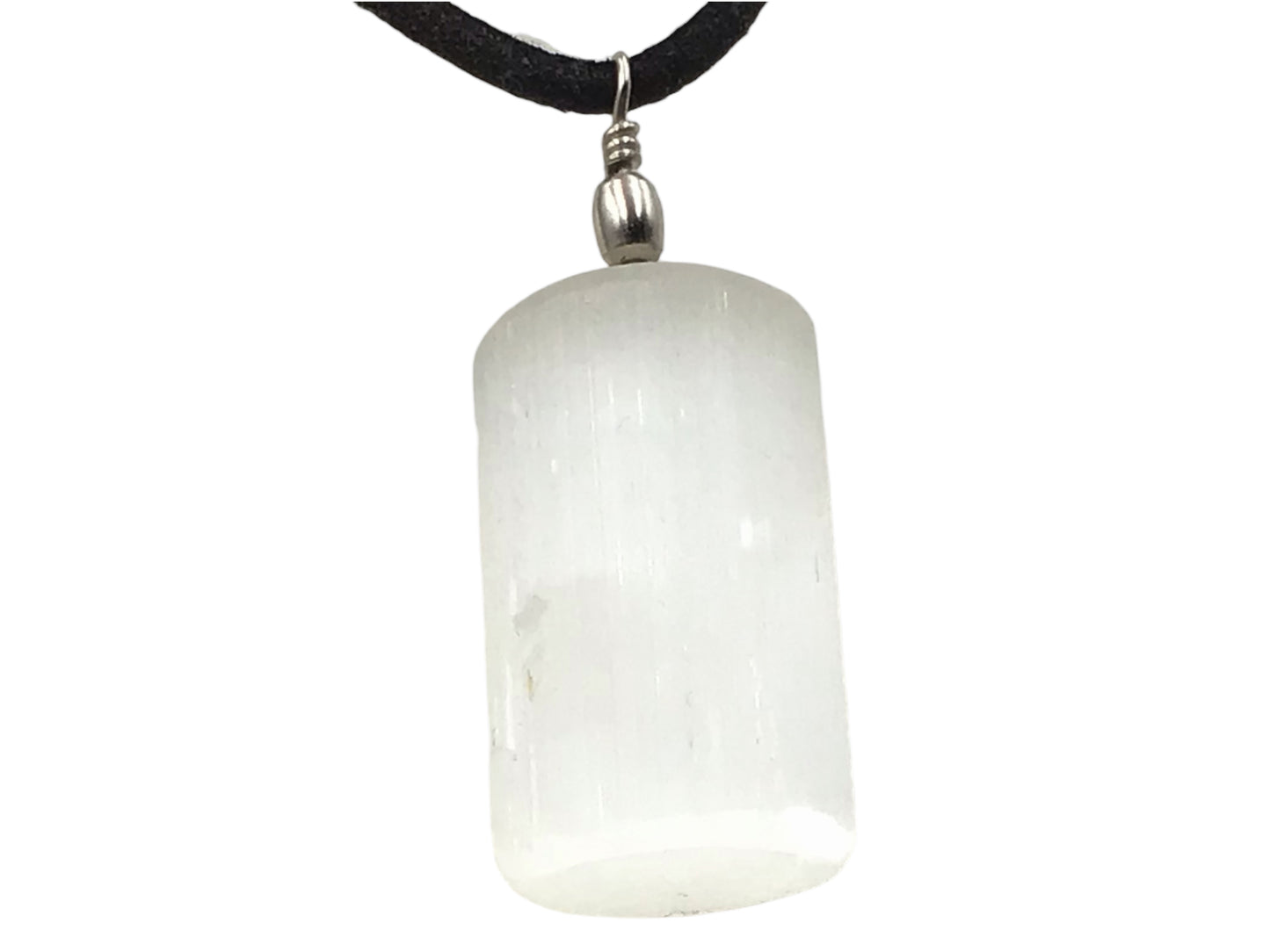 Steinfixx® Selenit Anhänger Healing Point | ca 30x20x20 mm | Top Qualität | Ihren Lichtbringer immer dabei