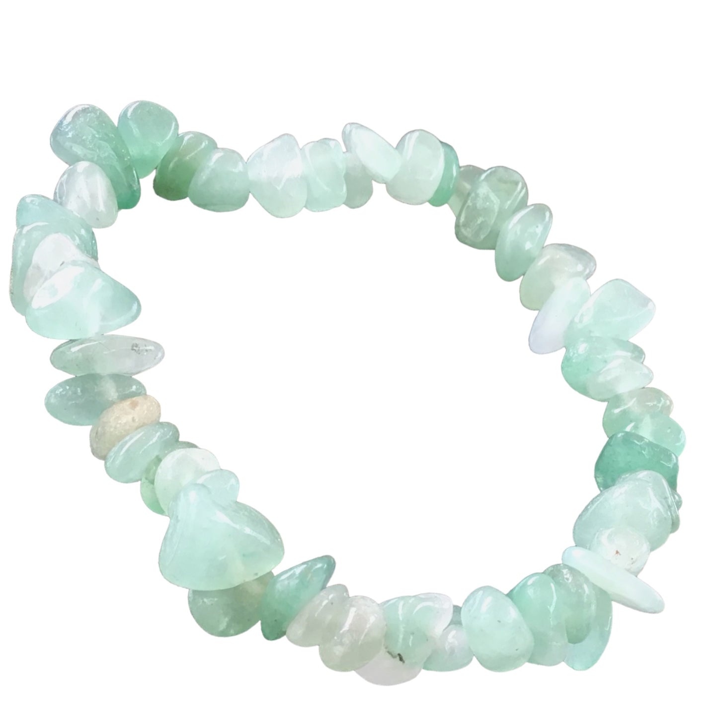 Aventurin Trommelstein Splitter Armband *STRESS* - echter Aventurin Edelstein-Schmuck - Chakra-Armband für Damen & Herren