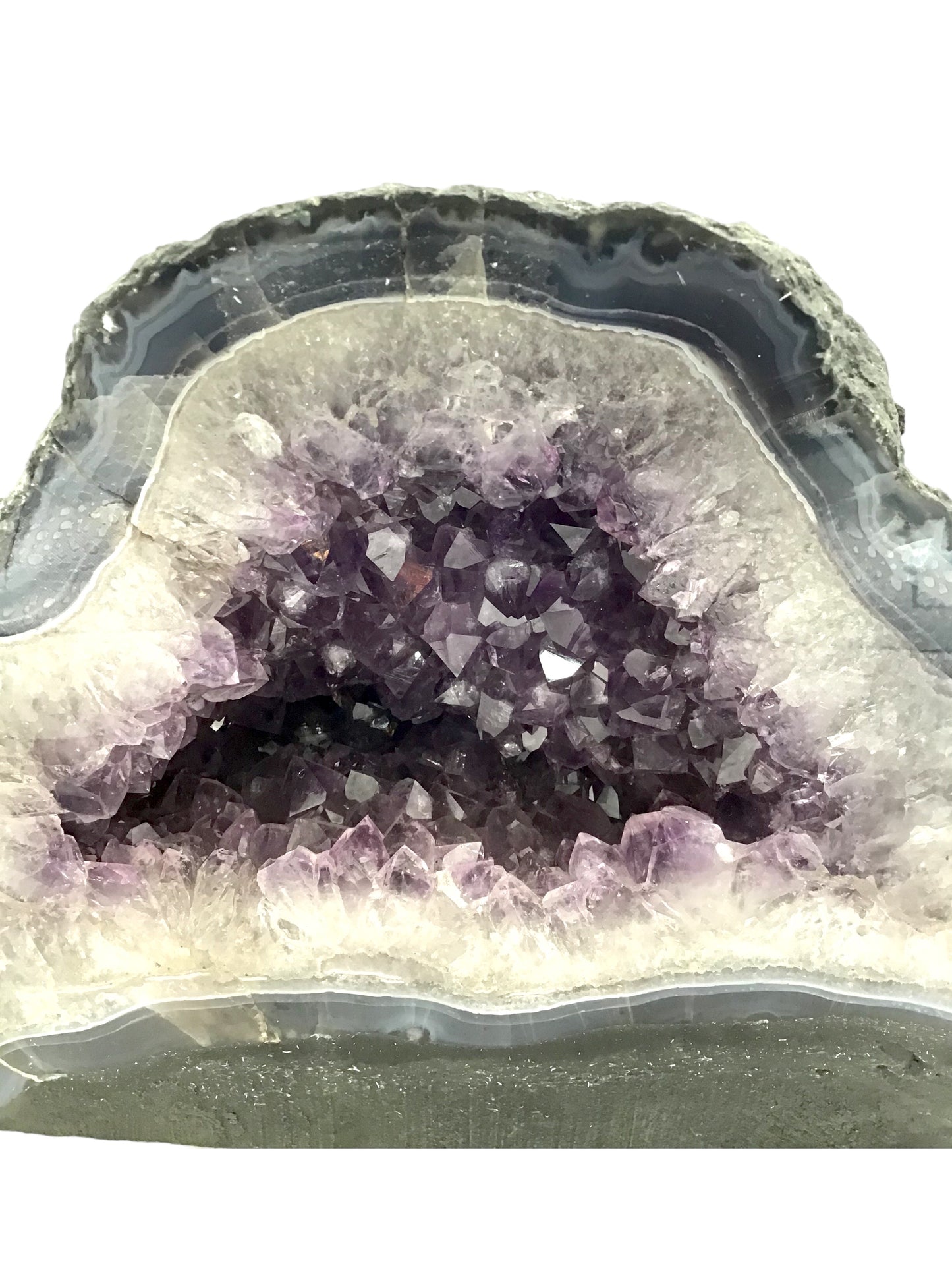 Amethyst Druse mit phantastischen Kristallen I 5,6 KG I 21x12x17 cm I Blickfang I Unikat 1466 I Brasilien