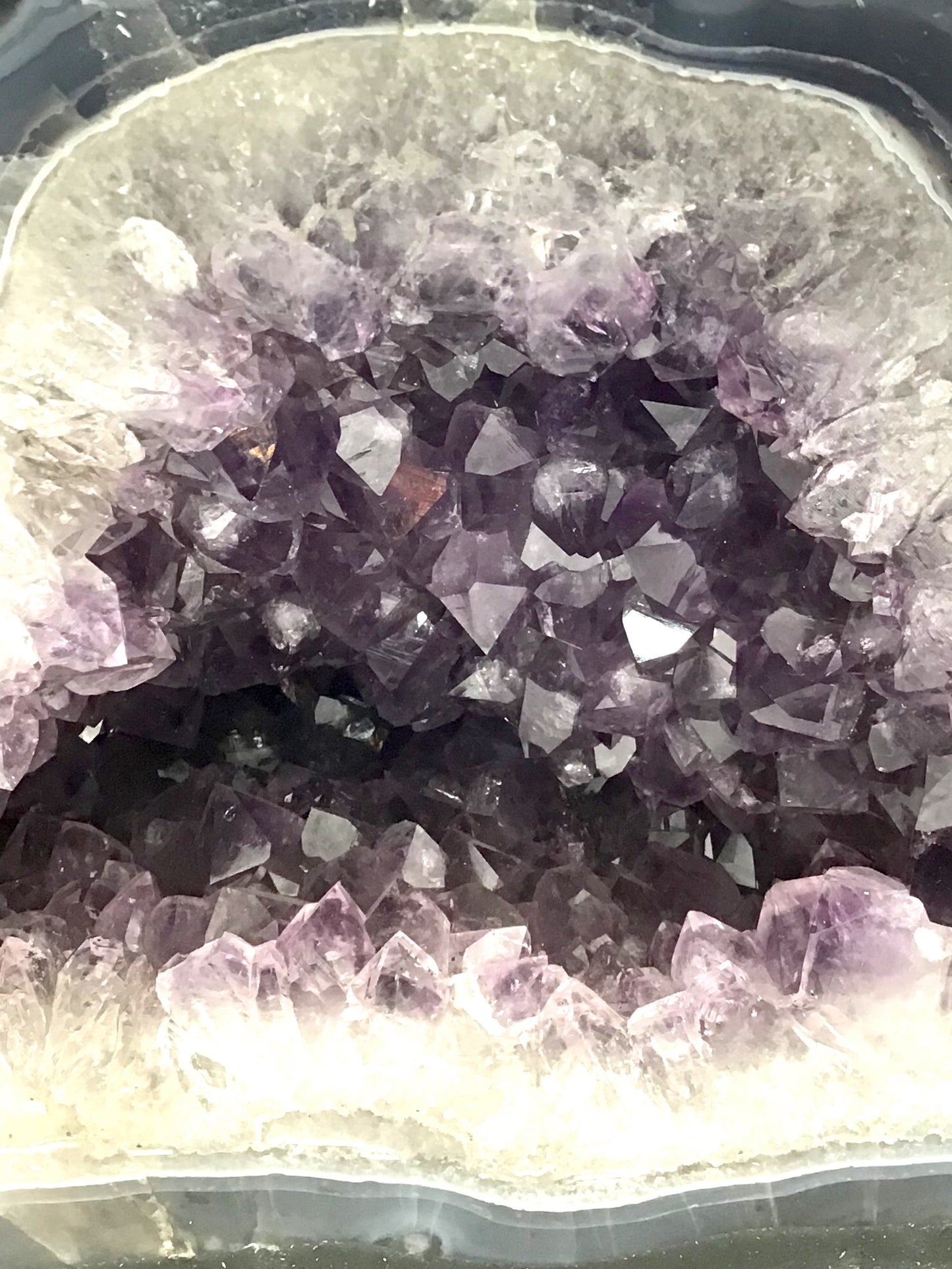 Amethyst Druse mit phantastischen Kristallen I 5,6 KG I 21x12x17 cm I Blickfang I Unikat 1466 I Brasilien