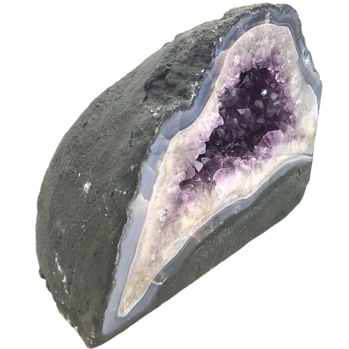Amethyst Druse mit phantastischen Kristallen I 5,6 KG I 21x12x17 cm I Blickfang I Unikat 1466 I Brasilien