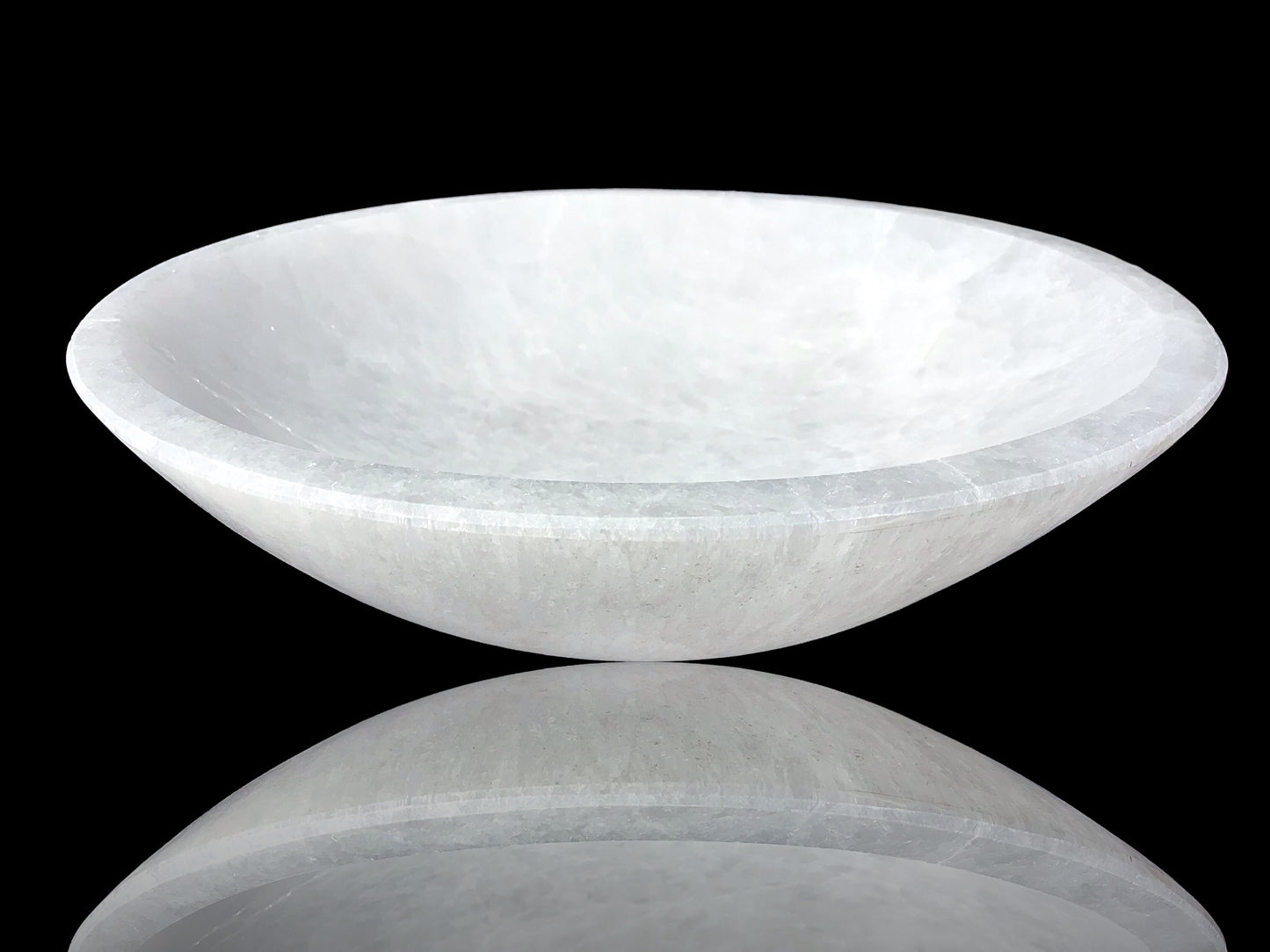 Steinfixx - Grosse und schwere Selenit Ladeschale Bowl Ø 20 cm- ca. 1000 Gramm - in dieser Größe selten erhältlich