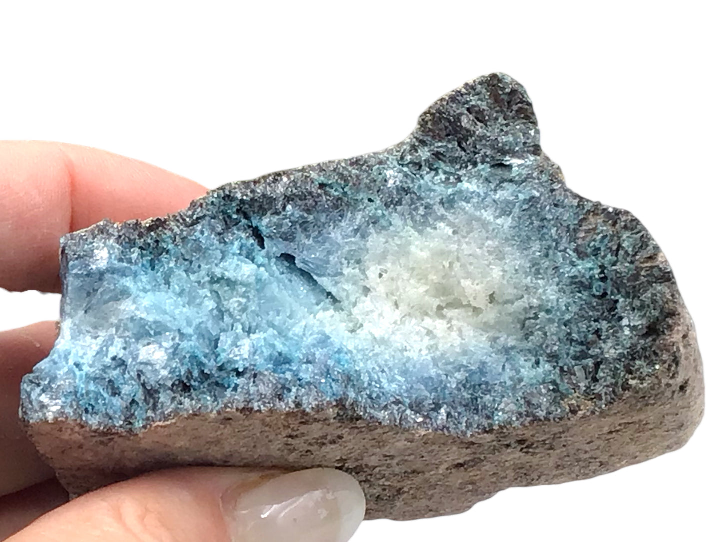 Steinfixx® Blue Ice Rohstein versch. Größen I neu entdecktes Mineral I Indonesien I Bogor West Java