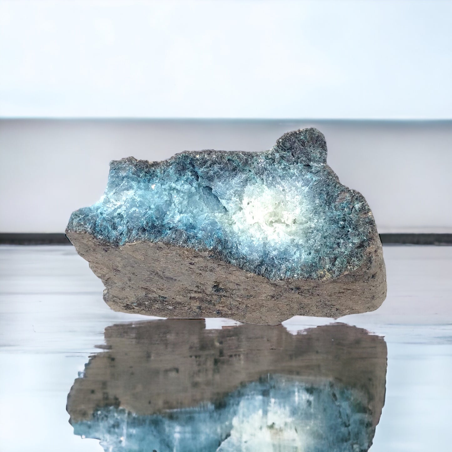 Steinfixx® Blue Ice Rohstein versch. Größen I neu entdecktes Mineral I Indonesien I Bogor West Java