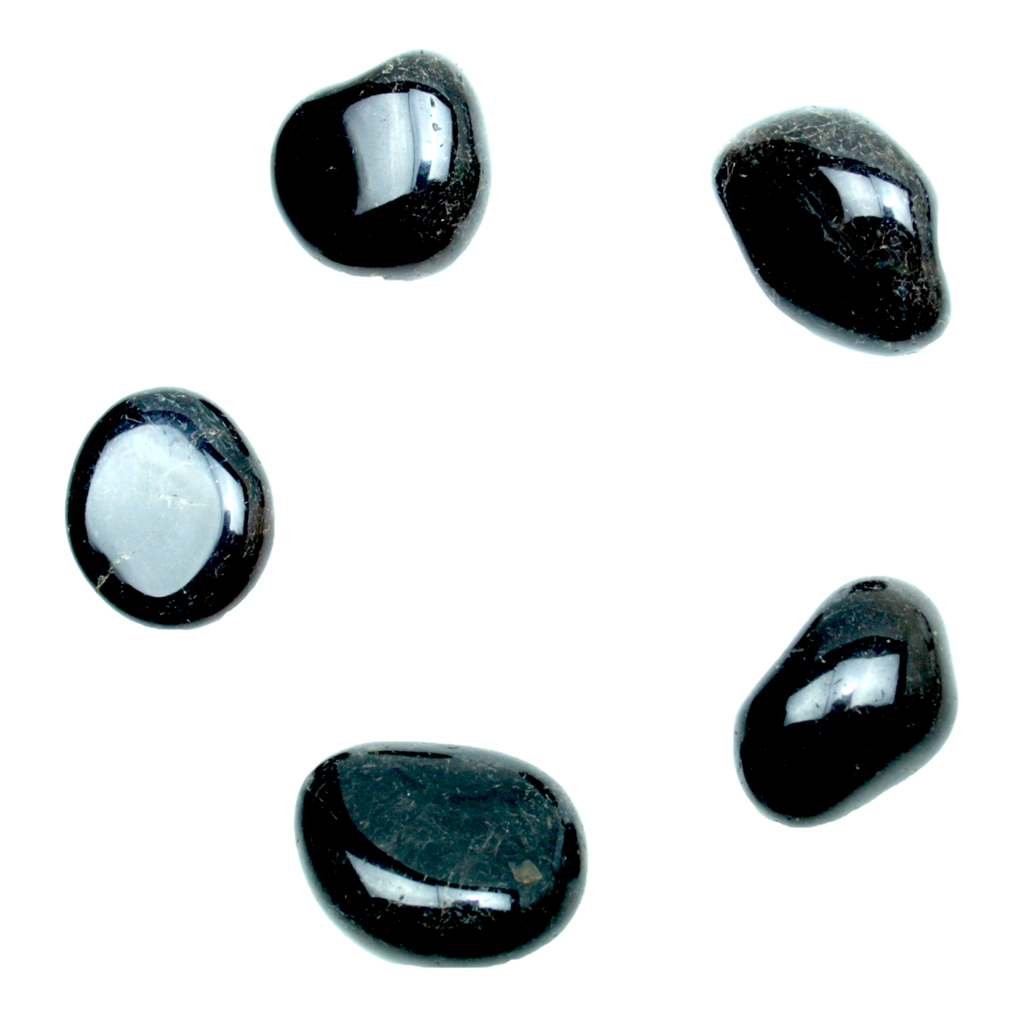 Schwarzer Achat I Trommelstein I Edelstein I Heilstein I Glücksstein I Chakra-Stein I