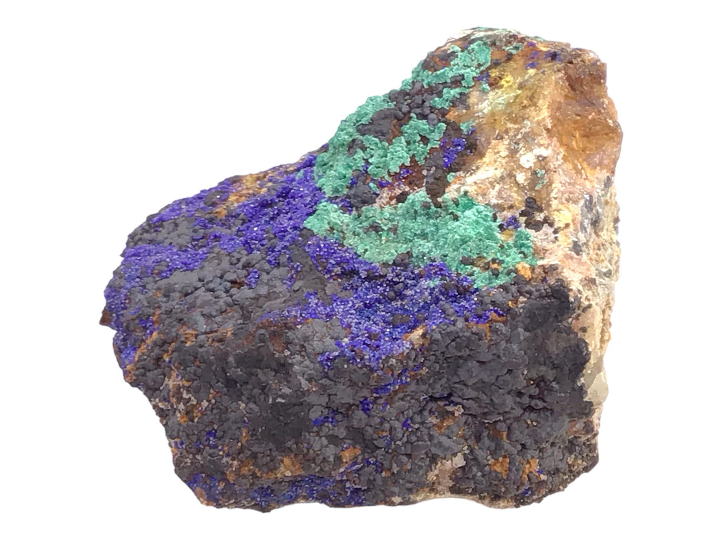 Seltener Azurit-Malachit Rohstein | besonderes ausgesuchtes, echtes Unikat 1504 in A* Qualität