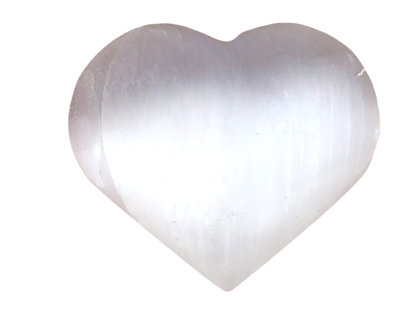 Steinfixx® Selenit Herz in bauchiger Form | 35 x 30 mm | Palmstein-Taschenstein | Top Qualität | Ihren Lichtbringer immer dabei