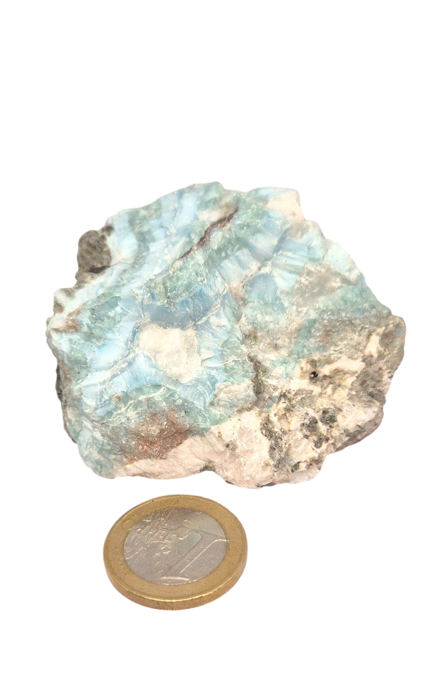 Prächtiger und sehr seltener Larimar Rohstein - Unikat 1559 - 70x60x45mm - 156gr. - Dominikanische Republik