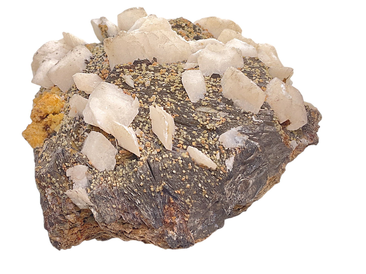 Pyrit mit Calcit I 882gr. I 10x8x8cm I Sammlerstück I Unikat S3009 I Kosovo-Trepca