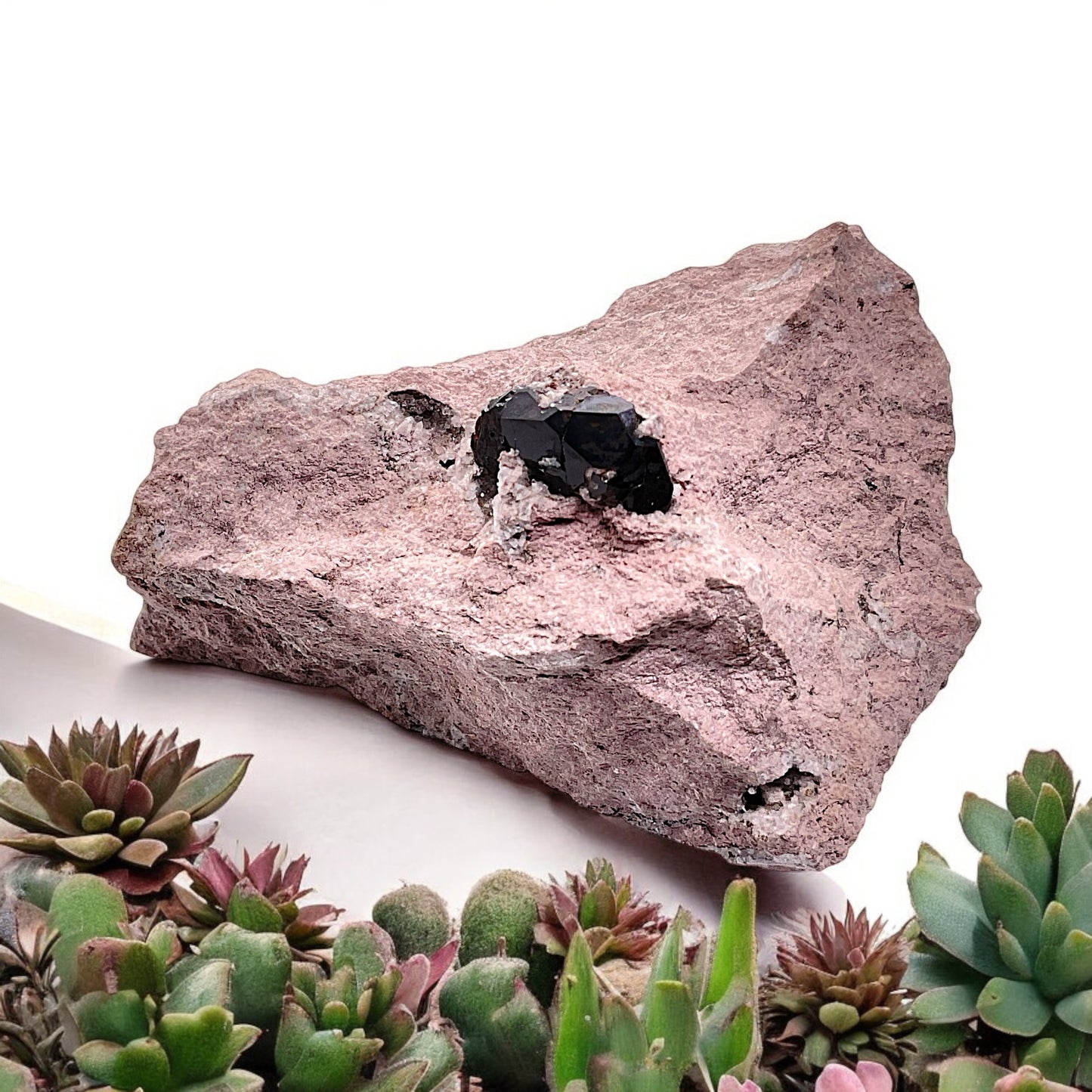 Granat (Andradit) auf Matrix I 157gr. I 8x5x5cm I Sammlerstück I Unikat S3014 I USA-Arizona