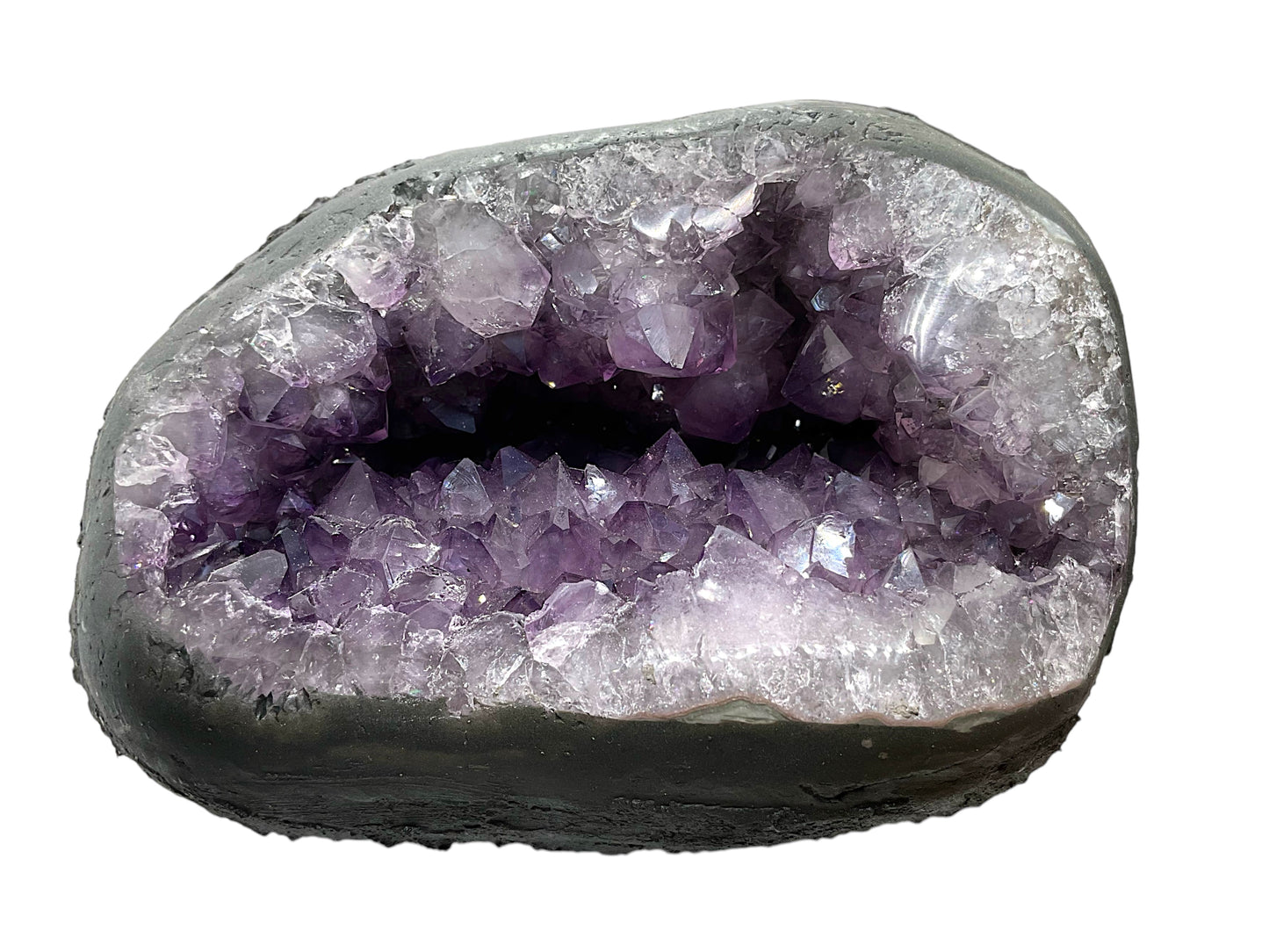 Amethyst Druse Minidruse mit phantastischen Kristallen I 2,65 KG I 16x13x12 cm I Blickfang I Unikat 1624 I Brasilien