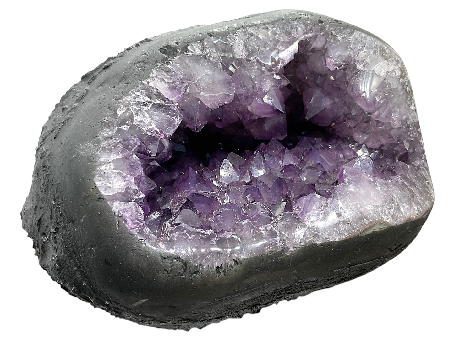 Amethyst Druse Minidruse mit phantastischen Kristallen I 2,65 KG I 16x13x12 cm I Blickfang I Unikat 1624 I Brasilien