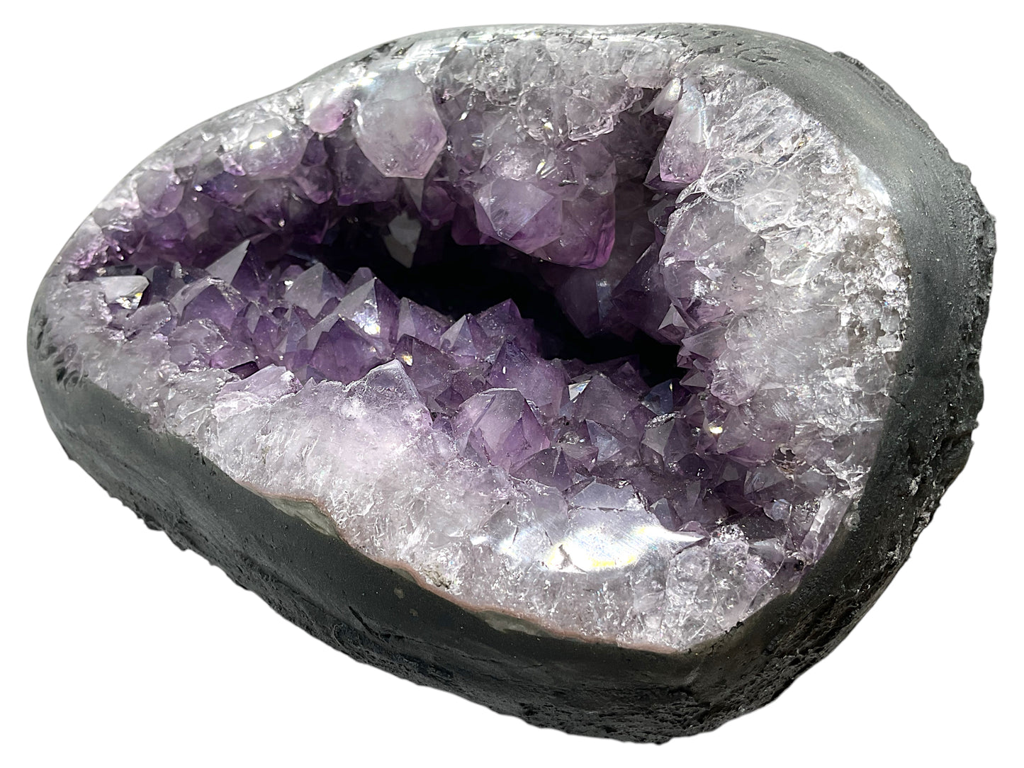 Amethyst Druse Minidruse mit phantastischen Kristallen I 2,65 KG I 16x13x12 cm I Blickfang I Unikat 1624 I Brasilien