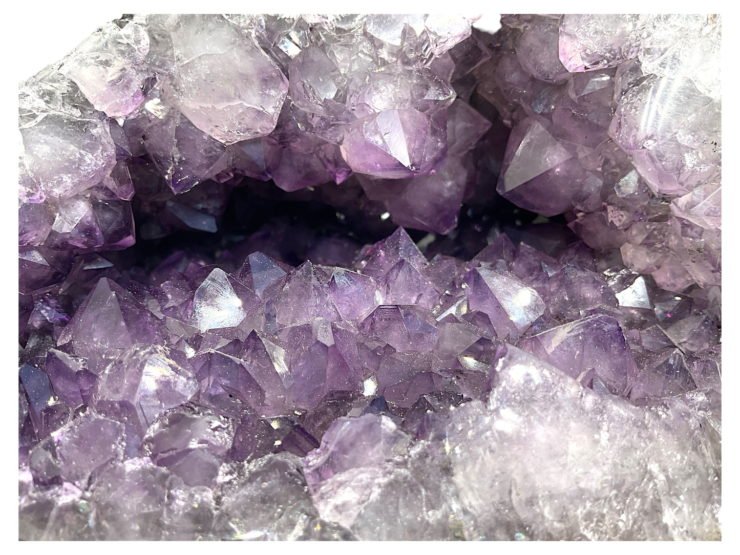 Amethyst Druse Minidruse mit phantastischen Kristallen I 2,65 KG I 16x13x12 cm I Blickfang I Unikat 1624 I Brasilien