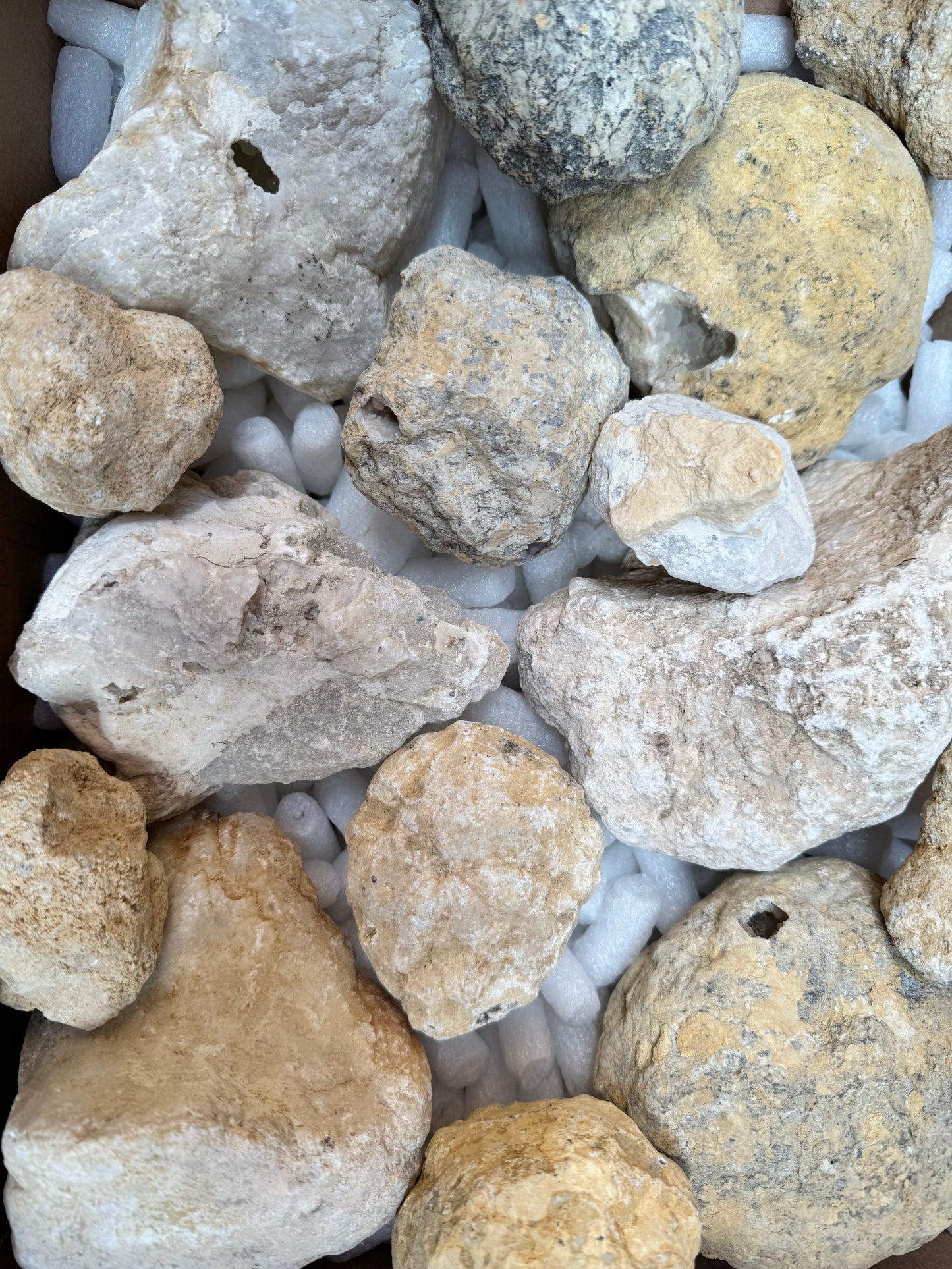 Geoden in verschiedenen Größen geschlossen aus Marokko B-WARE 9,75 kg -SALE- Konvolut Nr.: 1219