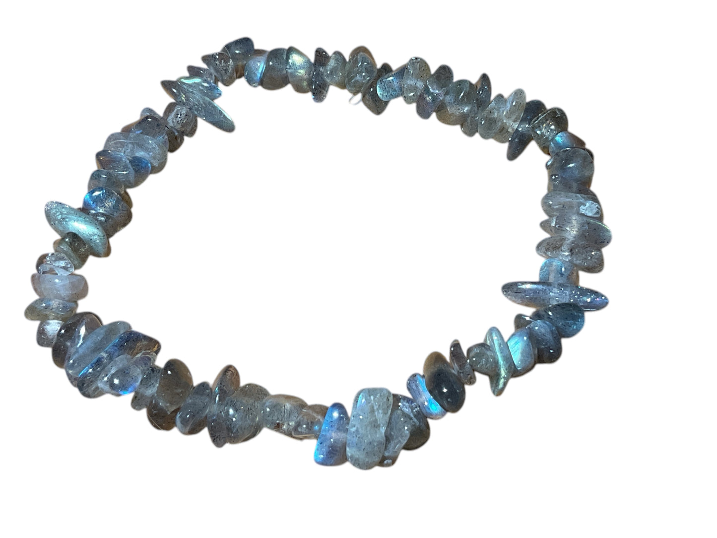 Echtes Labradorit Splitteramband | angenehm zu tragen | Der Seelenwärmer I 18 cm I Madagaskar