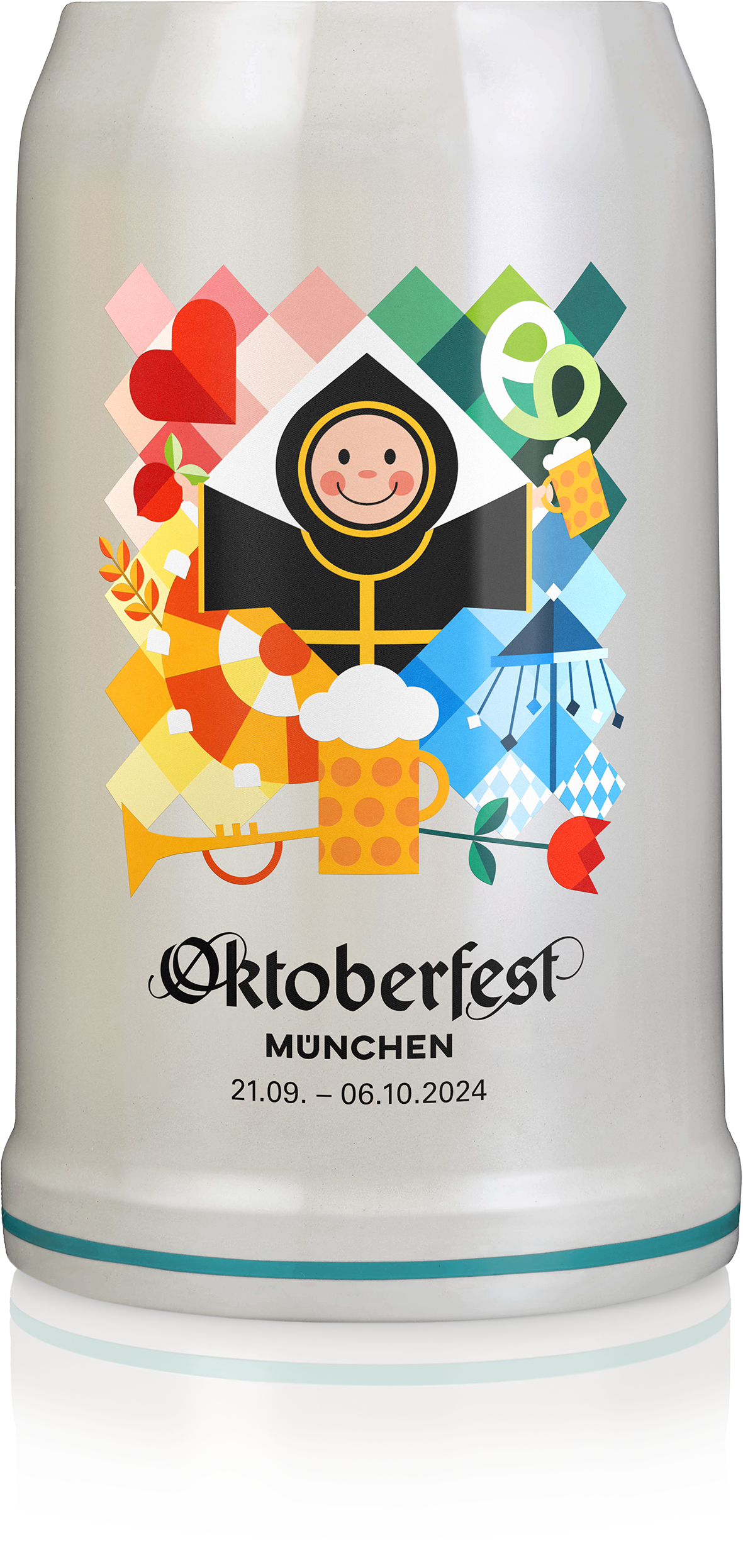 Original Oktoberfestkrug 2024 I Jahrgangskrug I Jahreskrug I Wiesnkrug