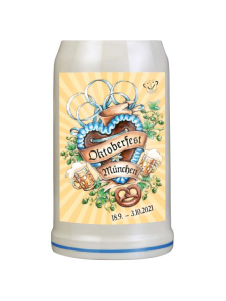 Original Oktoberfestkrug 2021 I Jahrgangskrug I Jahreskrug I Wiesnkrug