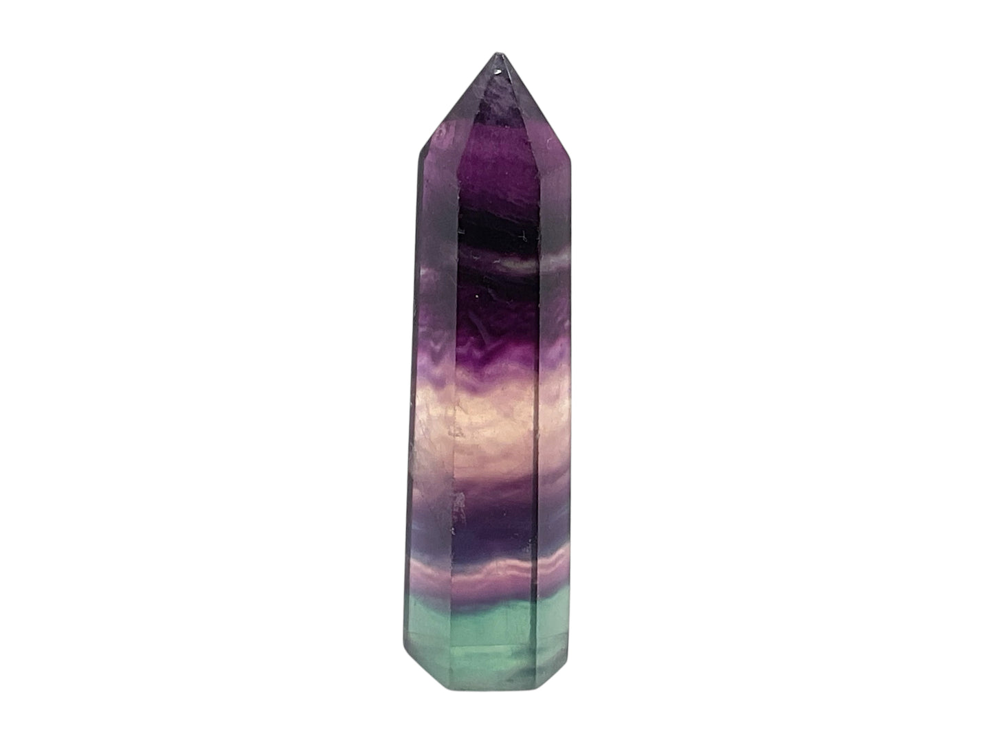 Regenbogenfluorit I Obelisk I 6 cm I ca. 20 gr. I Heilstein I Schutzstein gegen negative Energie I Mexiko