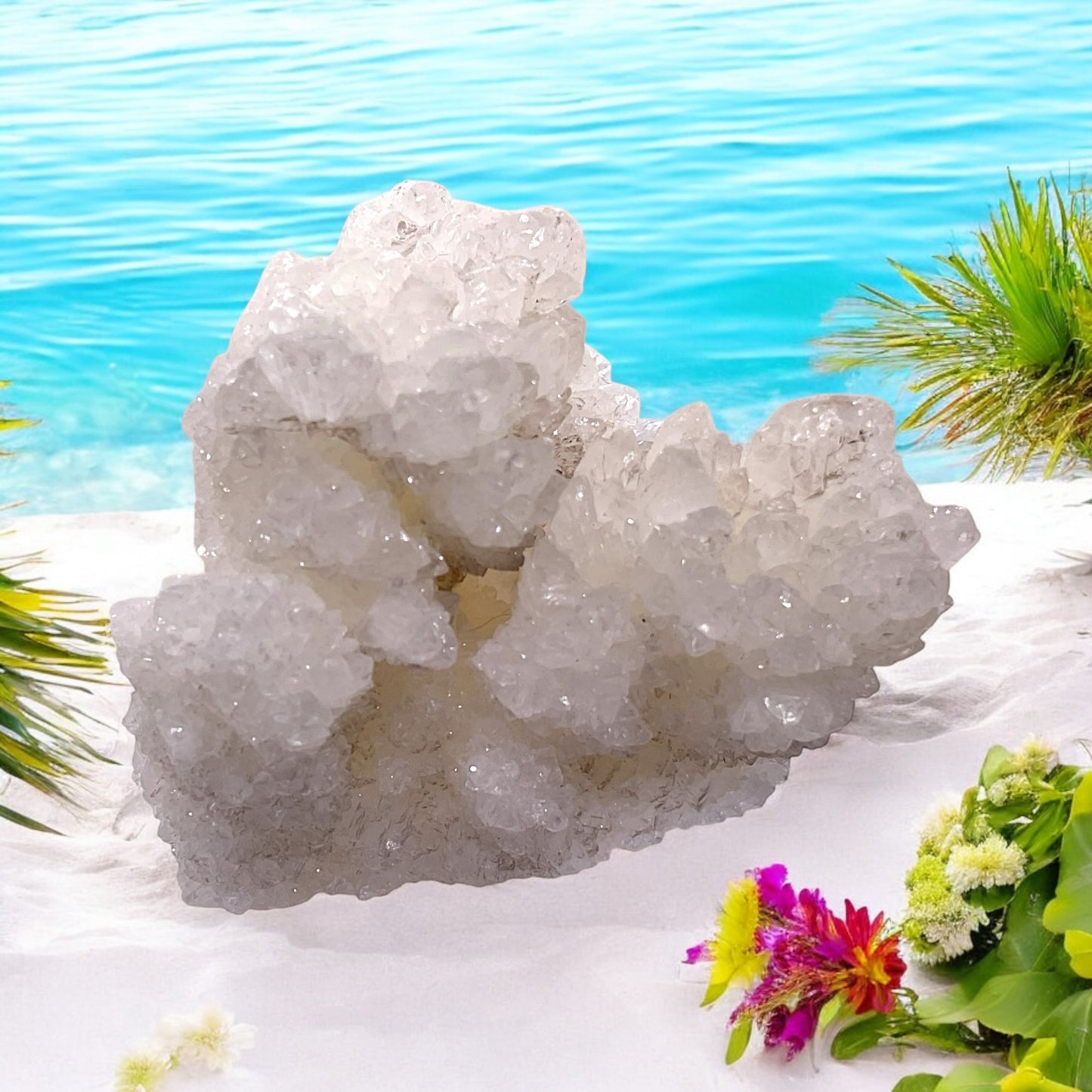 Calcit Stufe I UV-Aktiv I 290gr. I 8x7x7cm I Sammlerstück I Unikat-Masterpiece S3003 I Kosovo-Trepca