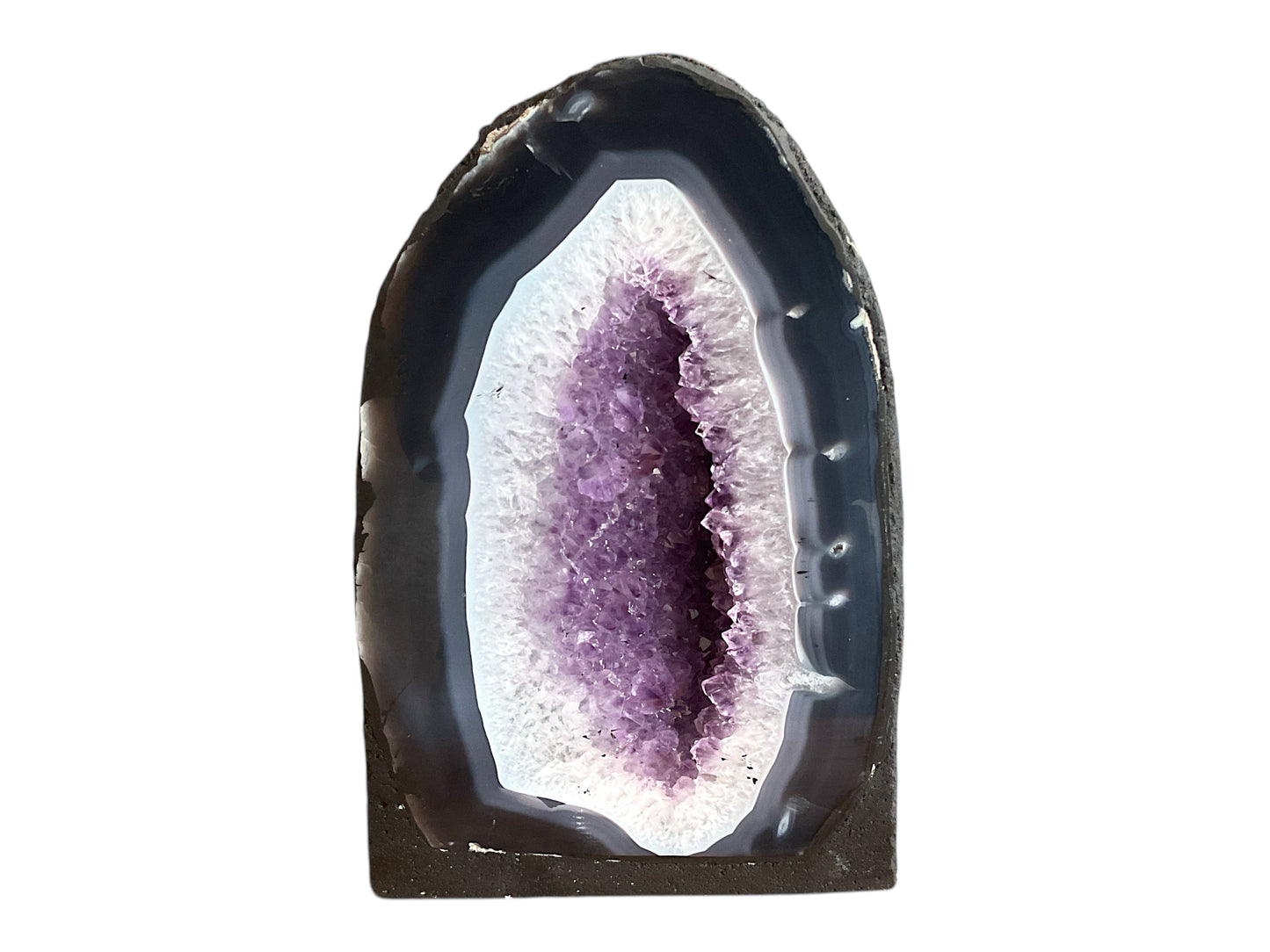 Amethyst Druse mit phantastischen Kristallen I 6,90 KG I 18x9x28cm I Blickfang I Unikat-Masterpiece 1472 I Brasilien