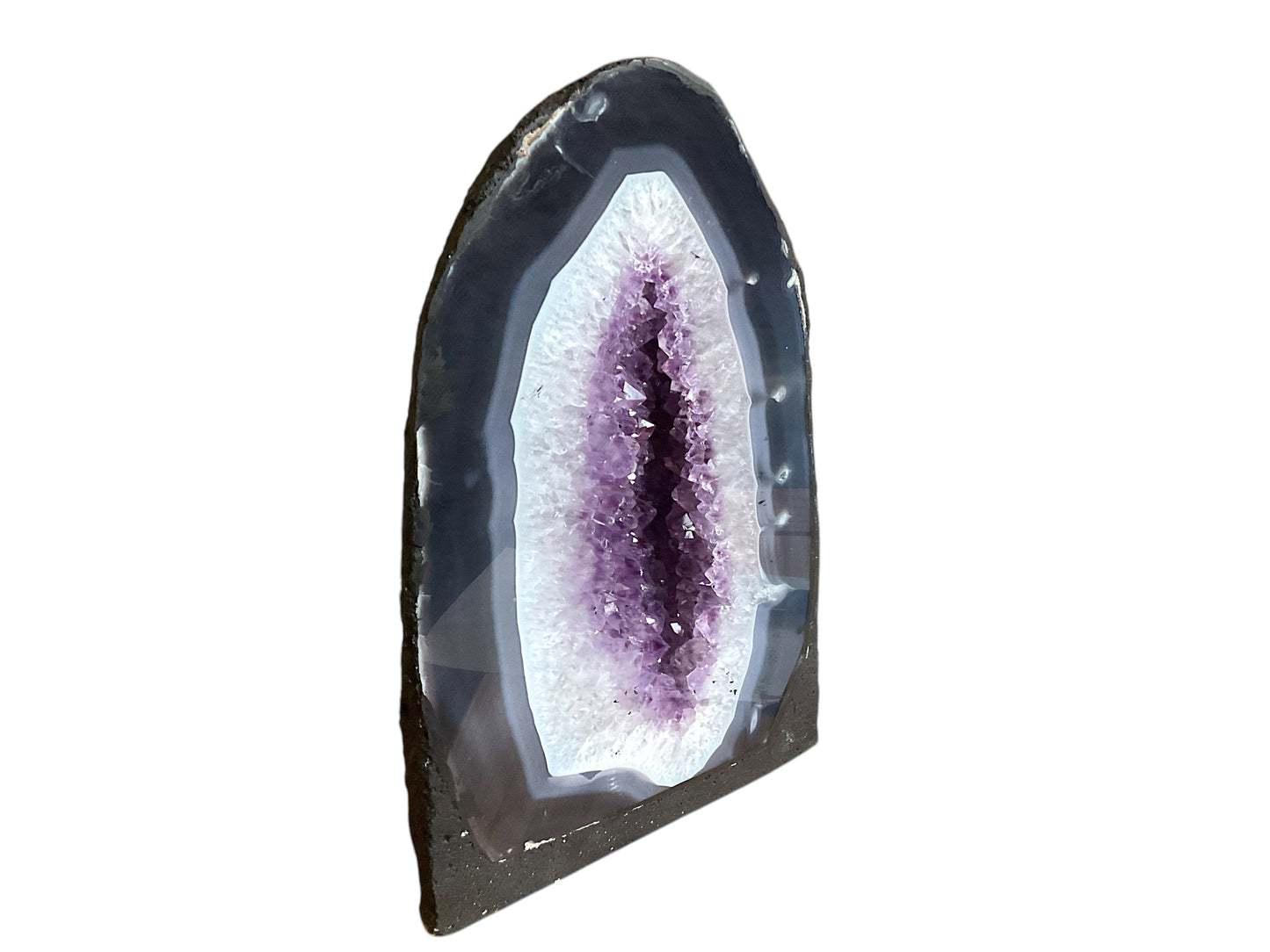 Amethyst Druse mit phantastischen Kristallen I 6,90 KG I 18x9x28cm I Blickfang I Unikat-Masterpiece 1472 I Brasilien
