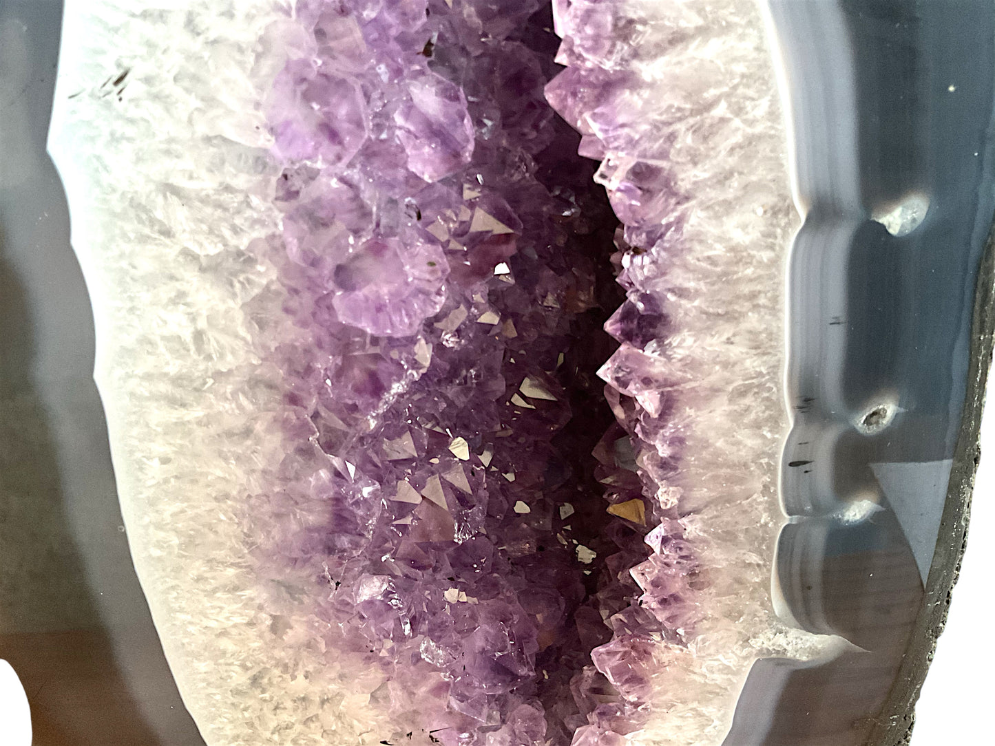 Amethyst Druse mit phantastischen Kristallen I 6,90 KG I 18x9x28cm I Blickfang I Unikat-Masterpiece 1472 I Brasilien