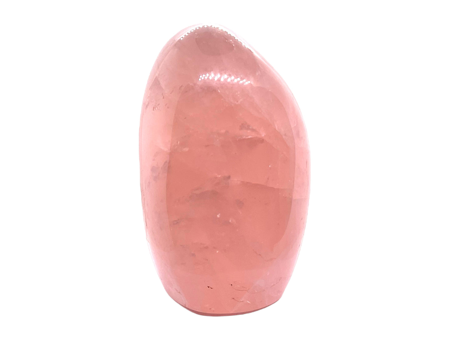 Steinfixx® - Große Rosenquarz Freeform | Unikat 1520 | 774 Gr. | 8 x 6 x 10,5 cm | Edelsteinskulptur