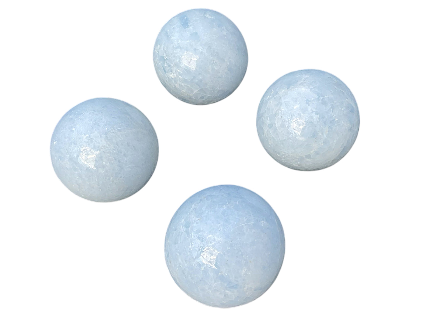 Coelestin Kugel mit Acrylständer I Celestine I Kristallkugel I Edelsteinkugel I 300gr I 6 cm I Madagaskar