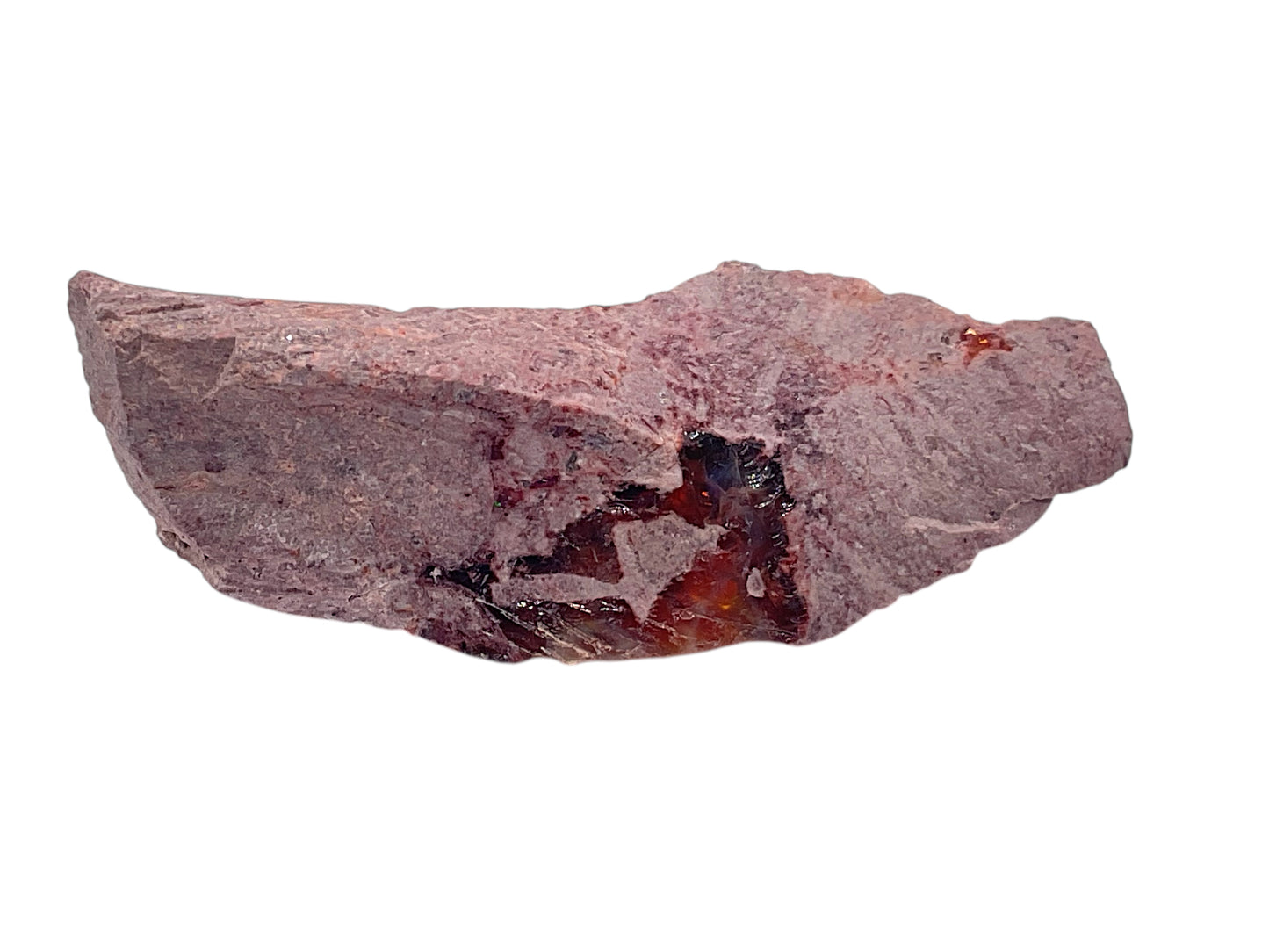 Feueropal Edelstein Rohstein I 15 gr. I 70x20x20 mm I Unikat-Masterpiece 1584 I Mexiko