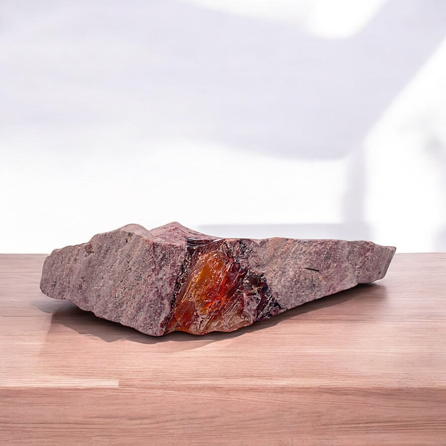 Feueropal Edelstein Rohstein I 15 gr. I 70x20x20 mm I Unikat-Masterpiece 1584 I Mexiko