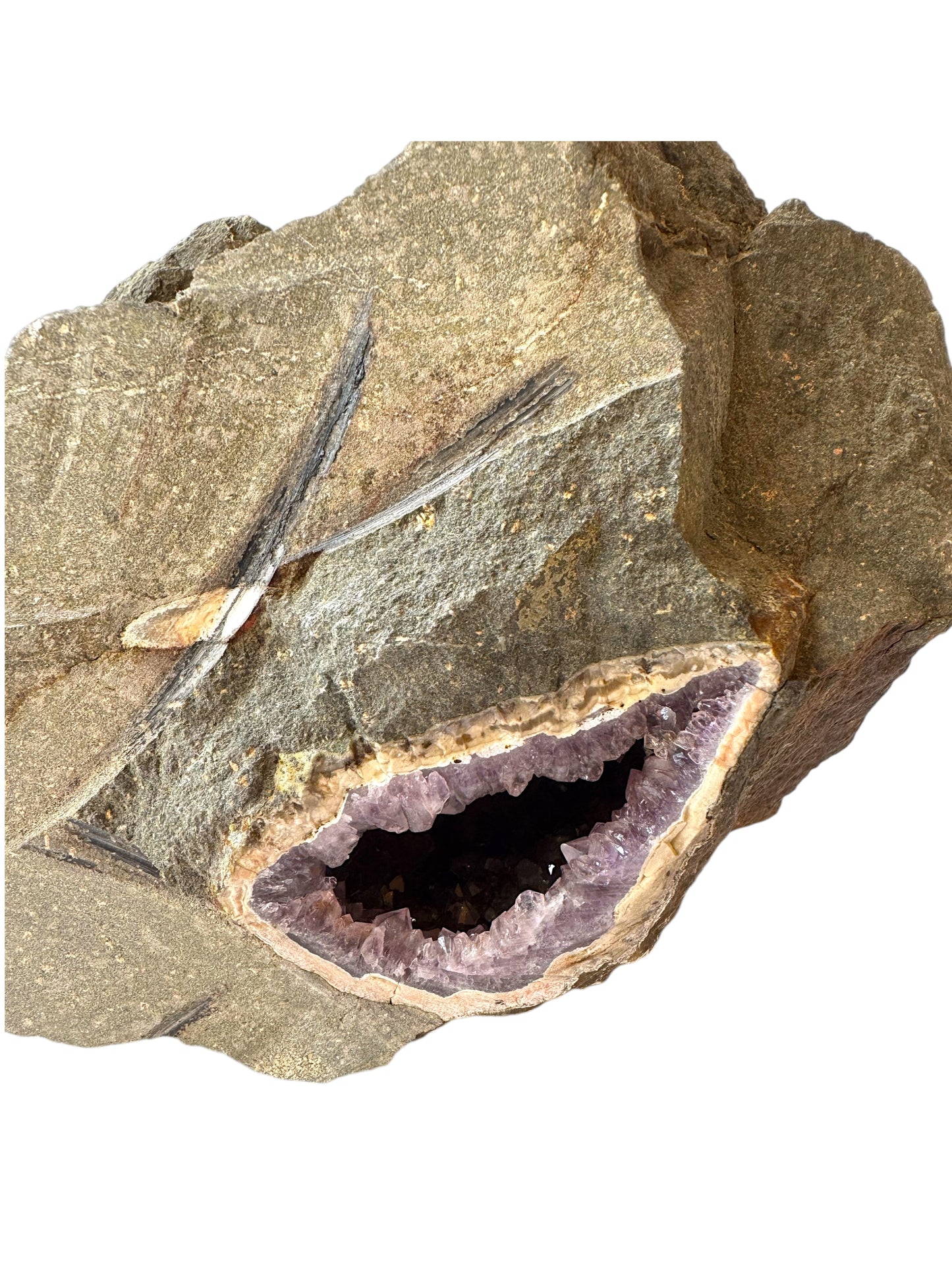 XXL Amethyst Calcit Kristall I 3650gr. I 20x15x13cm I Sammlerstück I Unikat-Masterpiece S3031 I Idar-Oberstein