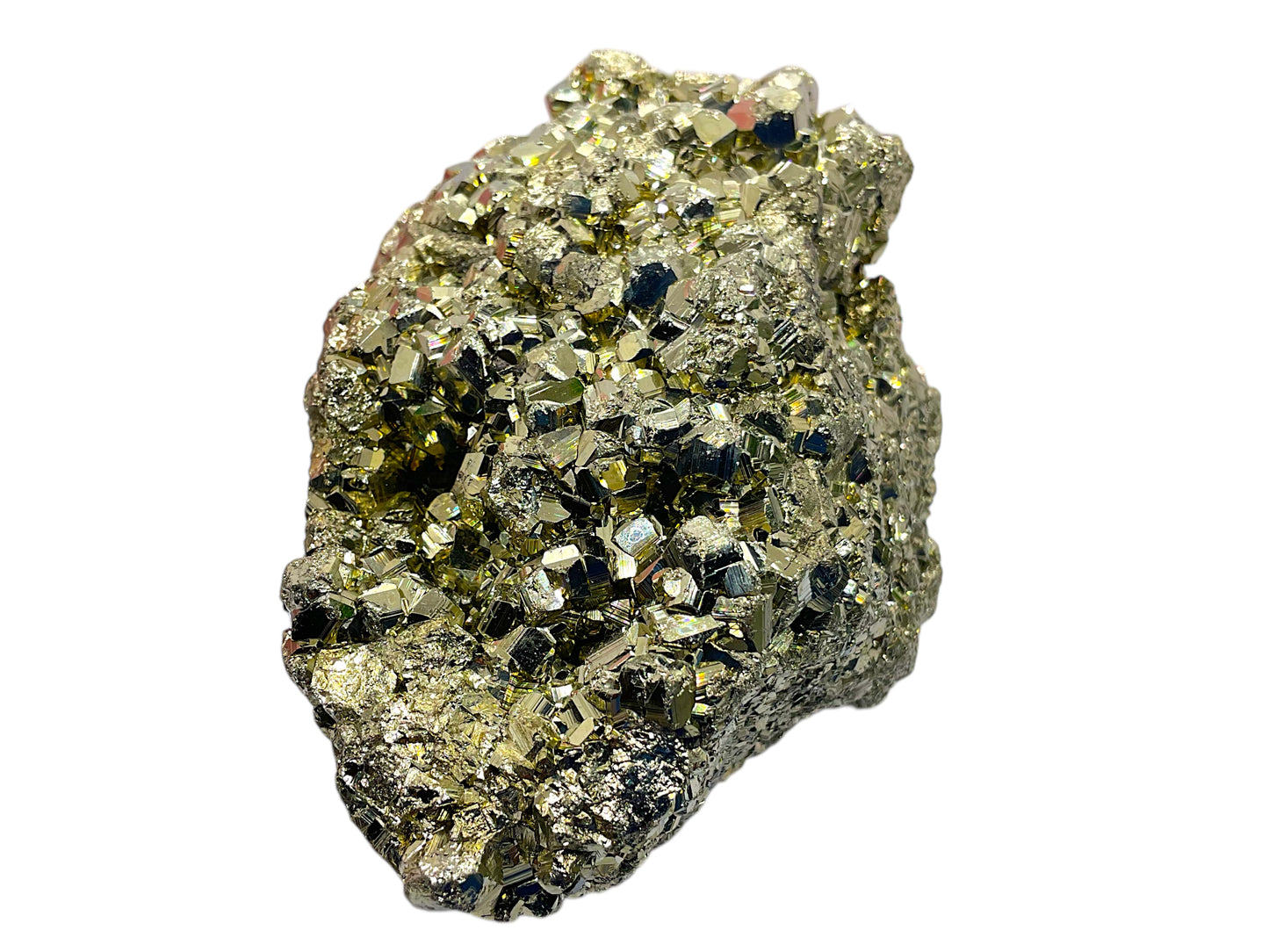 Pyrit Kristall I 680gr I 10x6x6cm I TOP 1-A Qualität aus Peru I Unikat-Masterpiece 1637 I Heilstein I Edelstein I Rohstein I Glücksstein