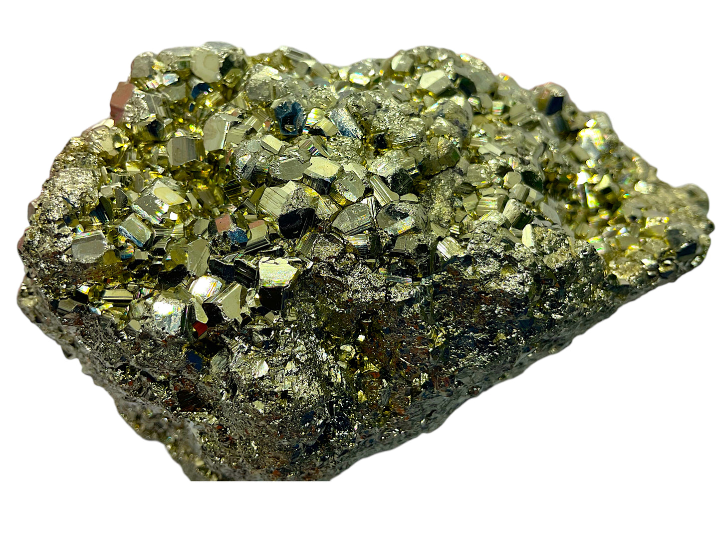 Pyrit Kristall I 680gr I 10x6x6cm I TOP 1-A Qualität aus Peru I Unikat-Masterpiece 1637 I Heilstein I Edelstein I Rohstein I Glücksstein