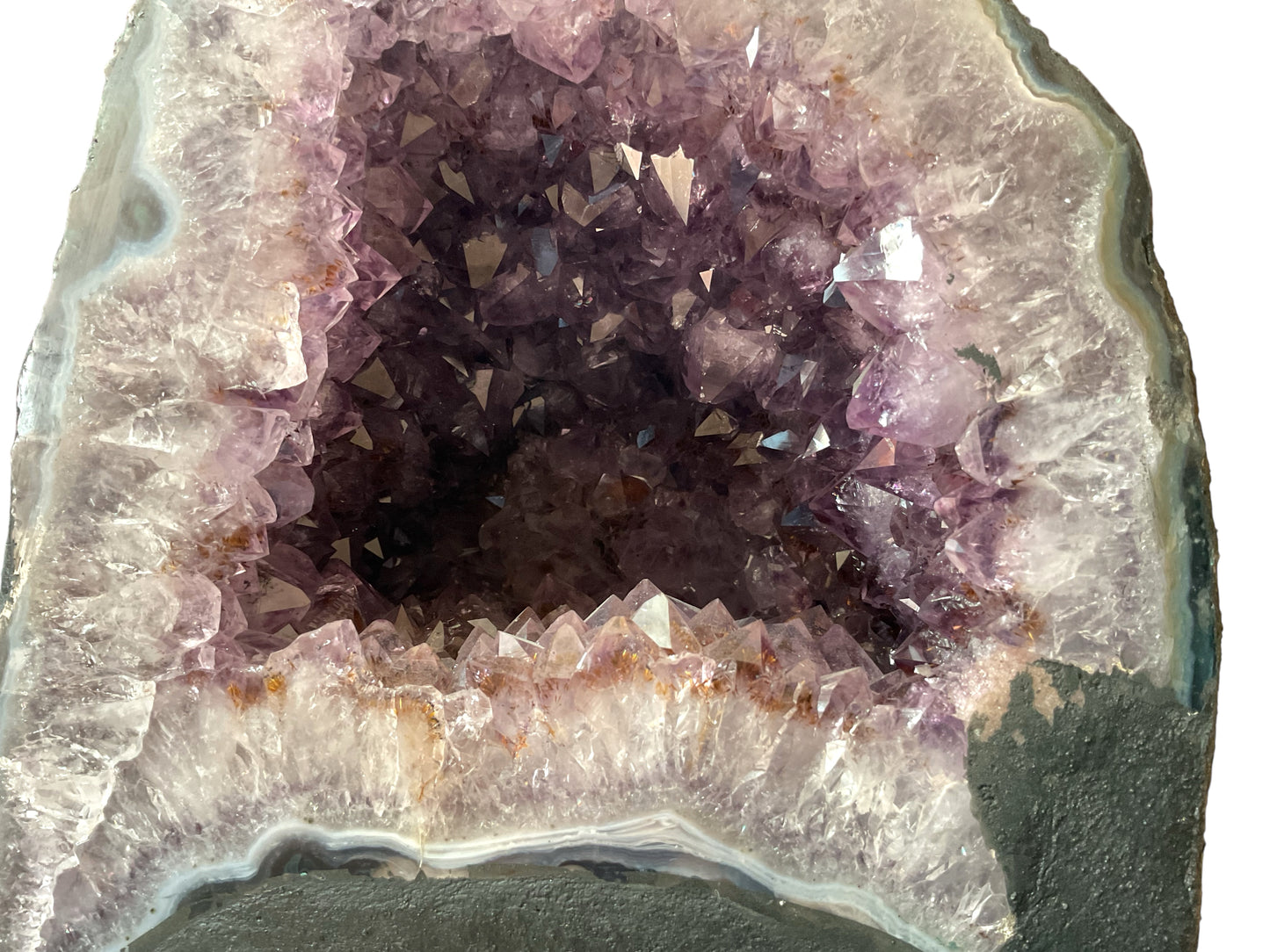 Amethyst Druse mit ausgeprägter Grotte I 7,15 KG I 17x15x20cm I Blickfang I Unikat 1477 I Brasilien