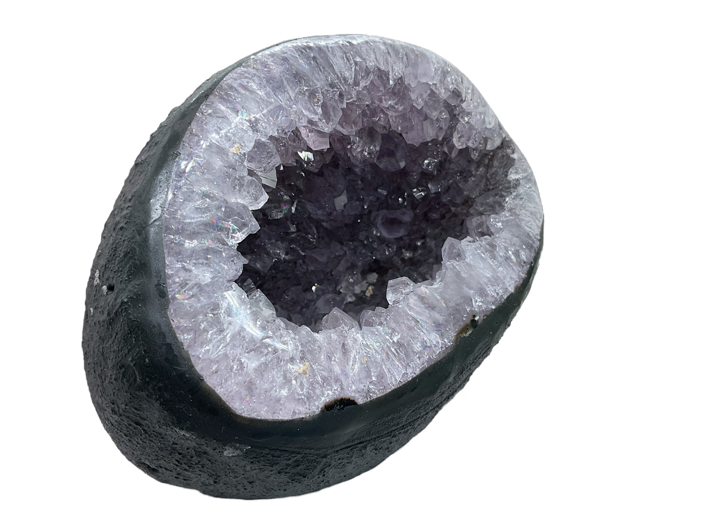 Amethyst Druse Minidruse mit phantastischen Kristallen I 1,5 KG I 15x12x10 cm I Blickfang I Unikat-Masterpiece 1644 I Brasilien