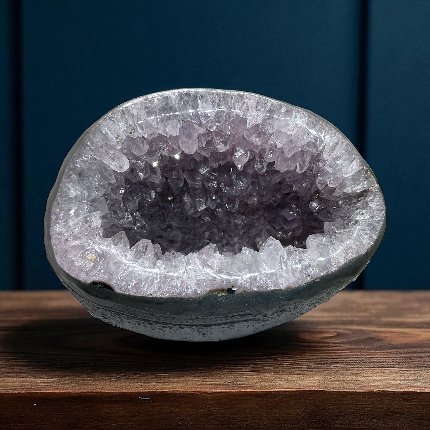 Amethyst Druse Minidruse mit phantastischen Kristallen I 1,5 KG I 15x12x10 cm I Blickfang I Unikat-Masterpiece 1644 I Brasilien