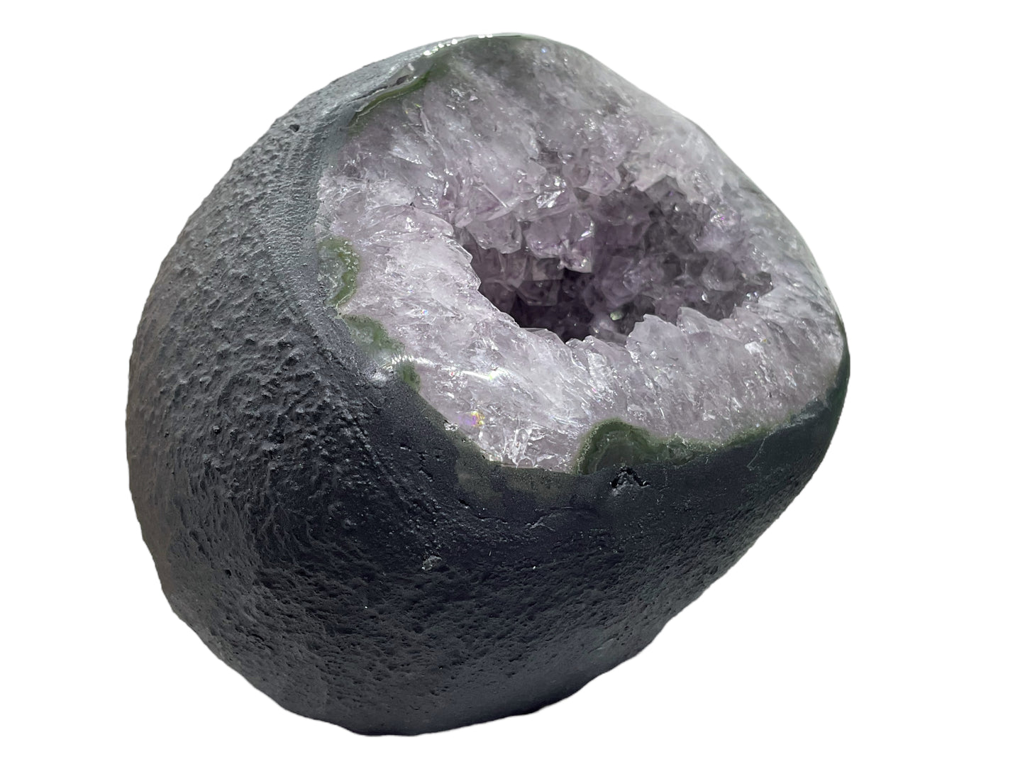 Amethyst Druse Minidruse mit phantastischen Kristallen I 1,43 KG I 12x11x10 cm I Blickfang I Unikat-Masterpiece 1617 I Brasilien