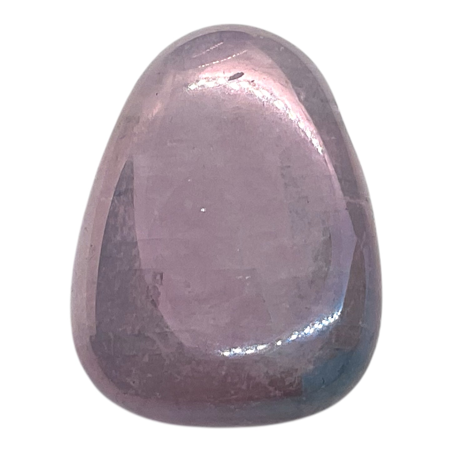 Edelstein Anhänger aus echtem Angel Aura Rosenquarz | Tropfenanhänger | Stein der Liebe | Aura Veredelung I mit 80 cm Wildlederband und Geschenkbox I Brasilien