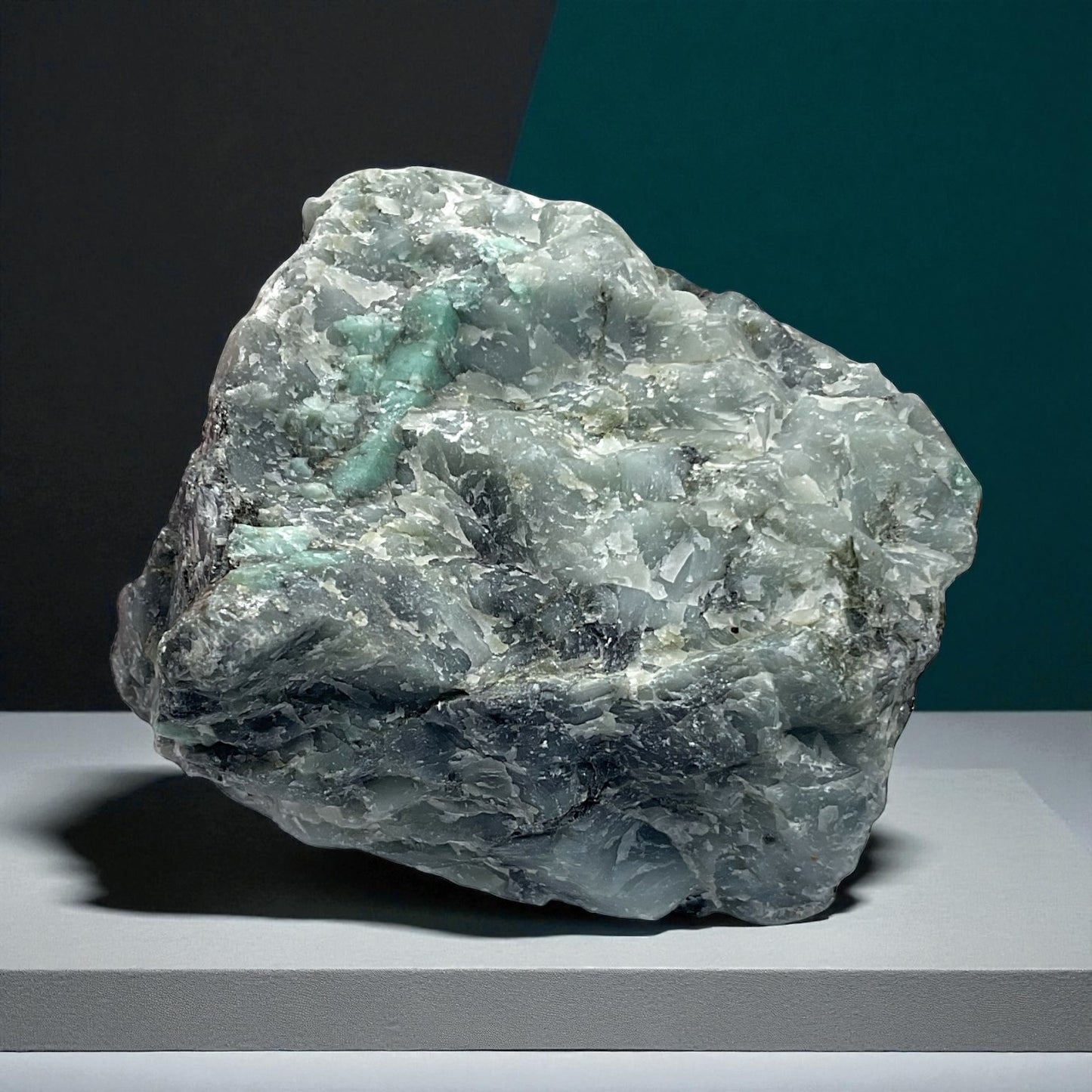 Smaragd Rohstein | 376gr. I 1880 ct I 8x6x7cm I farbintensiv | Top 1A-Qualität | Sammlerstück I Unikat-Masterpiece 1651 I Brasilien