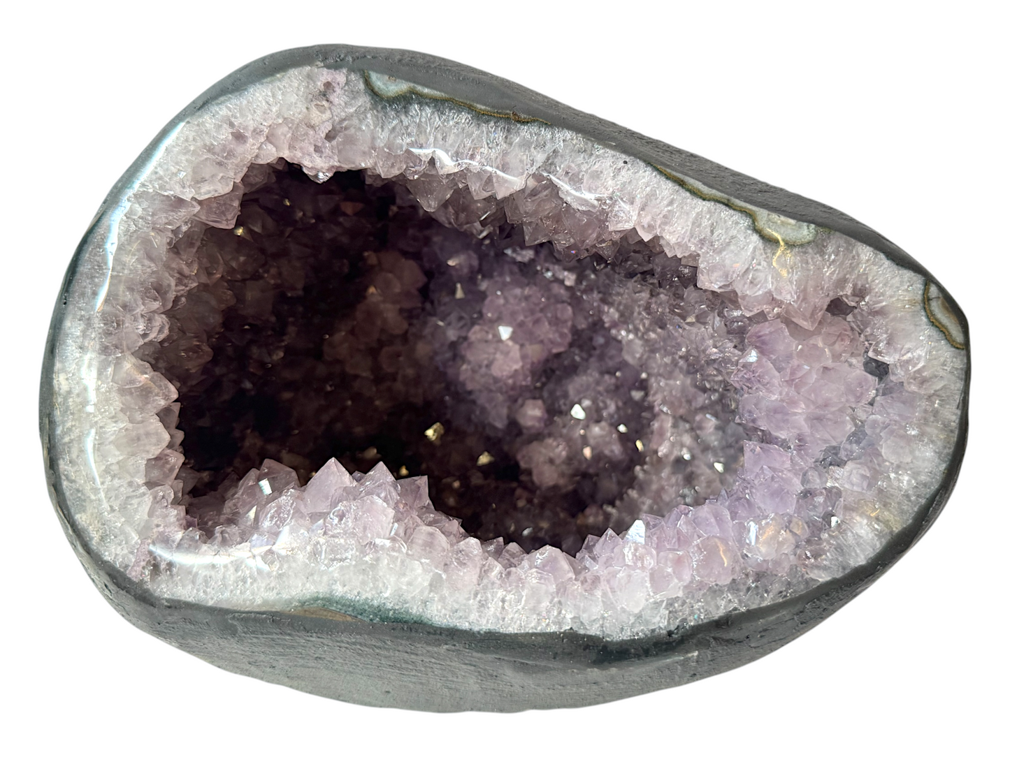 Amethyst Druse mit phantastischen Kristallen I 4,80 KG I 20x18x16 cm I Unikat-Masterpiece 1475 I Sammlerstück I Brasilien