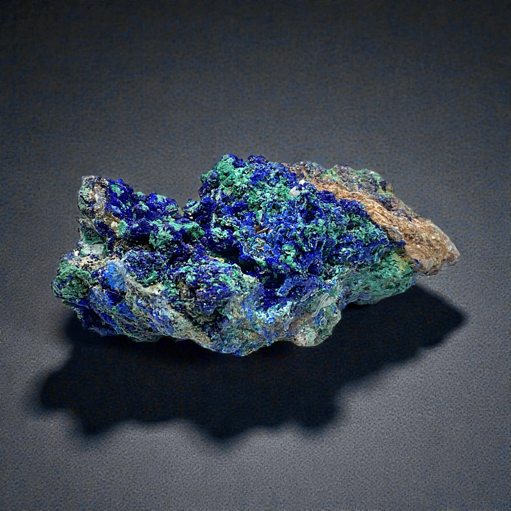 Azurit-Malachit Rohstein I Edelstein I 90x50x40mm I 99 gr. I Unikat-Masterpiece 1451 I Sammlerstück I Griechenland-Laurion