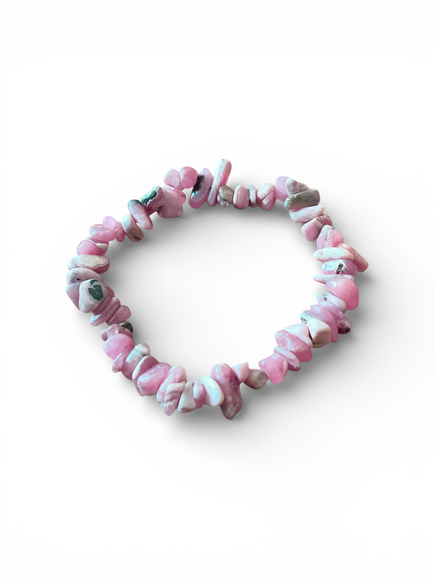 Echtes Rhodochrosit Splitteramband I angenehm zu tragen I Der emotionale Herz-Stein I 18 cm I Peru