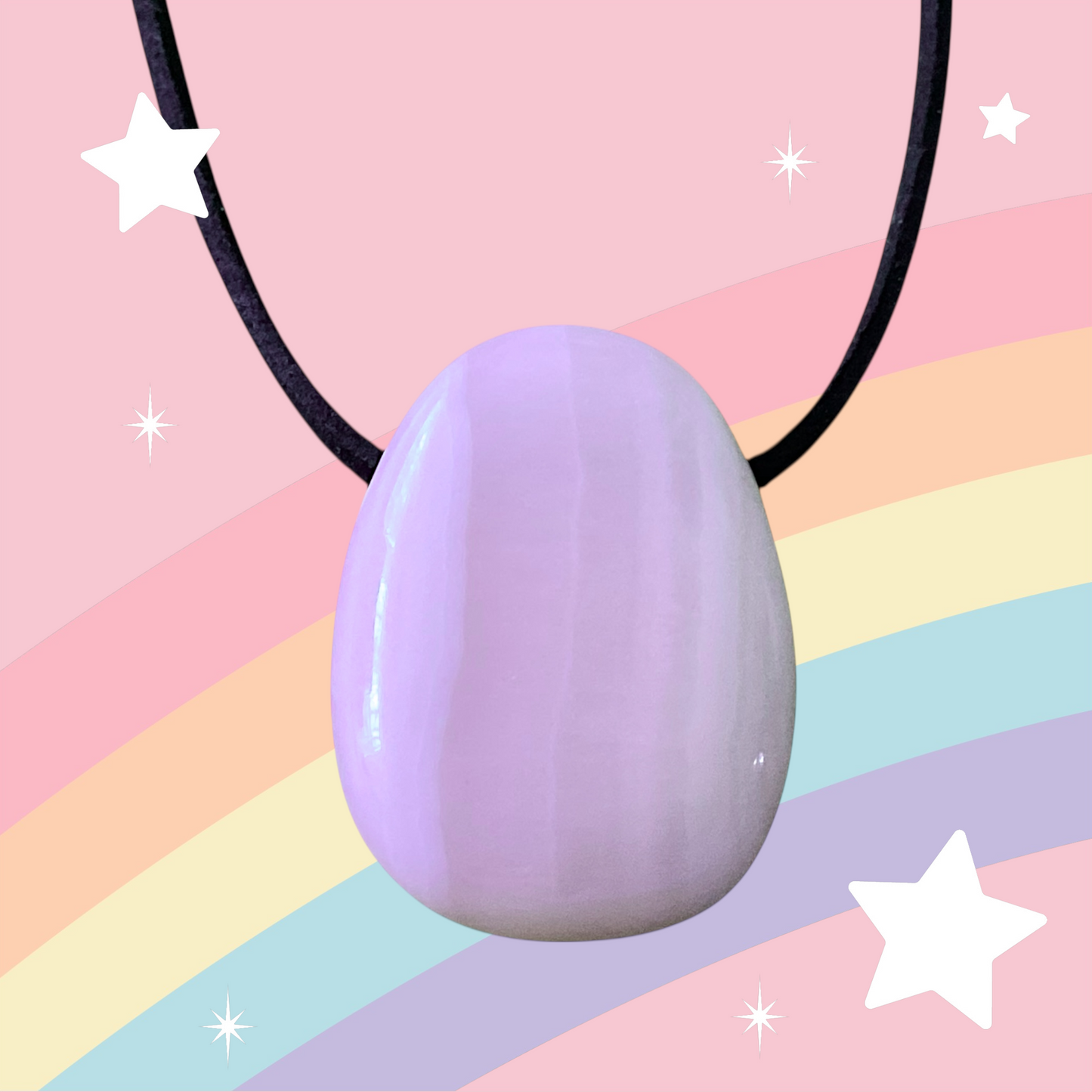 Manganocalcit Anhänger I Tropfenanhänger I Tropfenform I farbintensiv I mit 80 cm Wildlederband und Geschenkverpackung I I Madagaskar