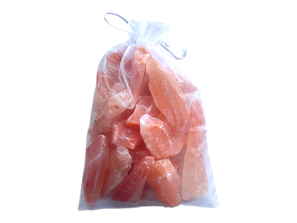 Korallencalcit Rohsteine I farbintensiv I je 2-5 cm I 300gr. I Heilstein I Wasserstein I Dekoration I Mexiko